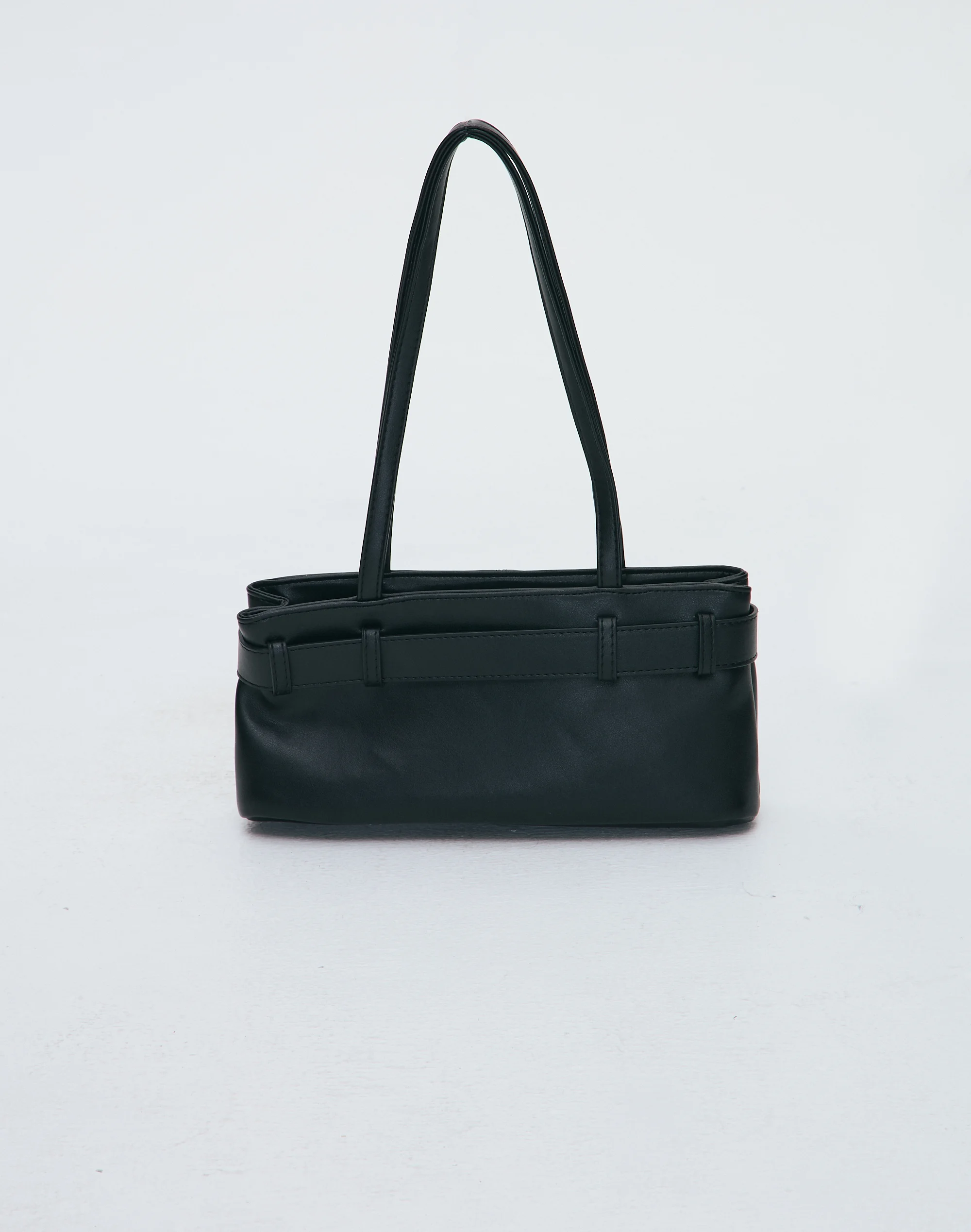 Buckle Shoulder Strap Bag Black