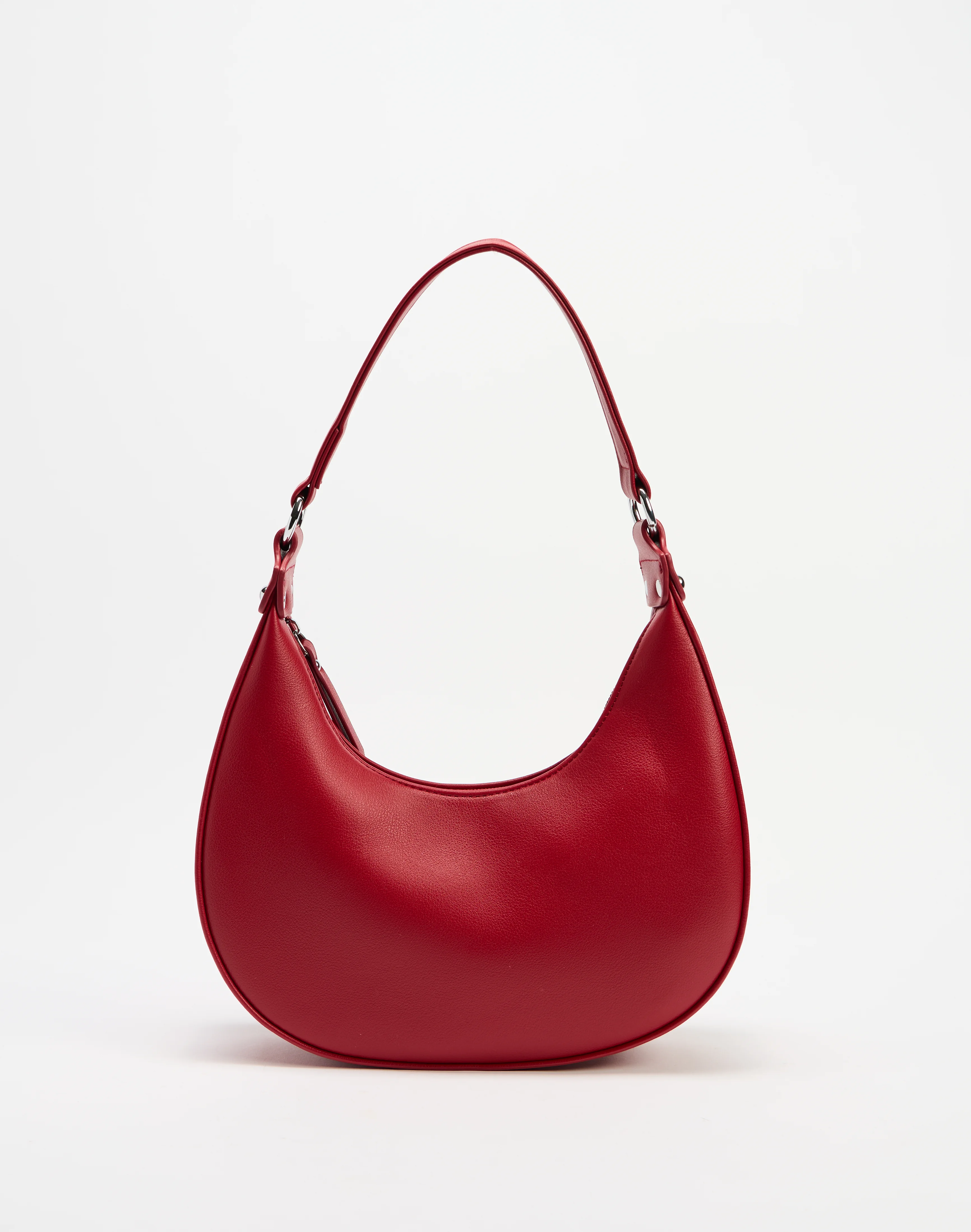 Classic Faux Leather Shoulder Bag Cherry Girl