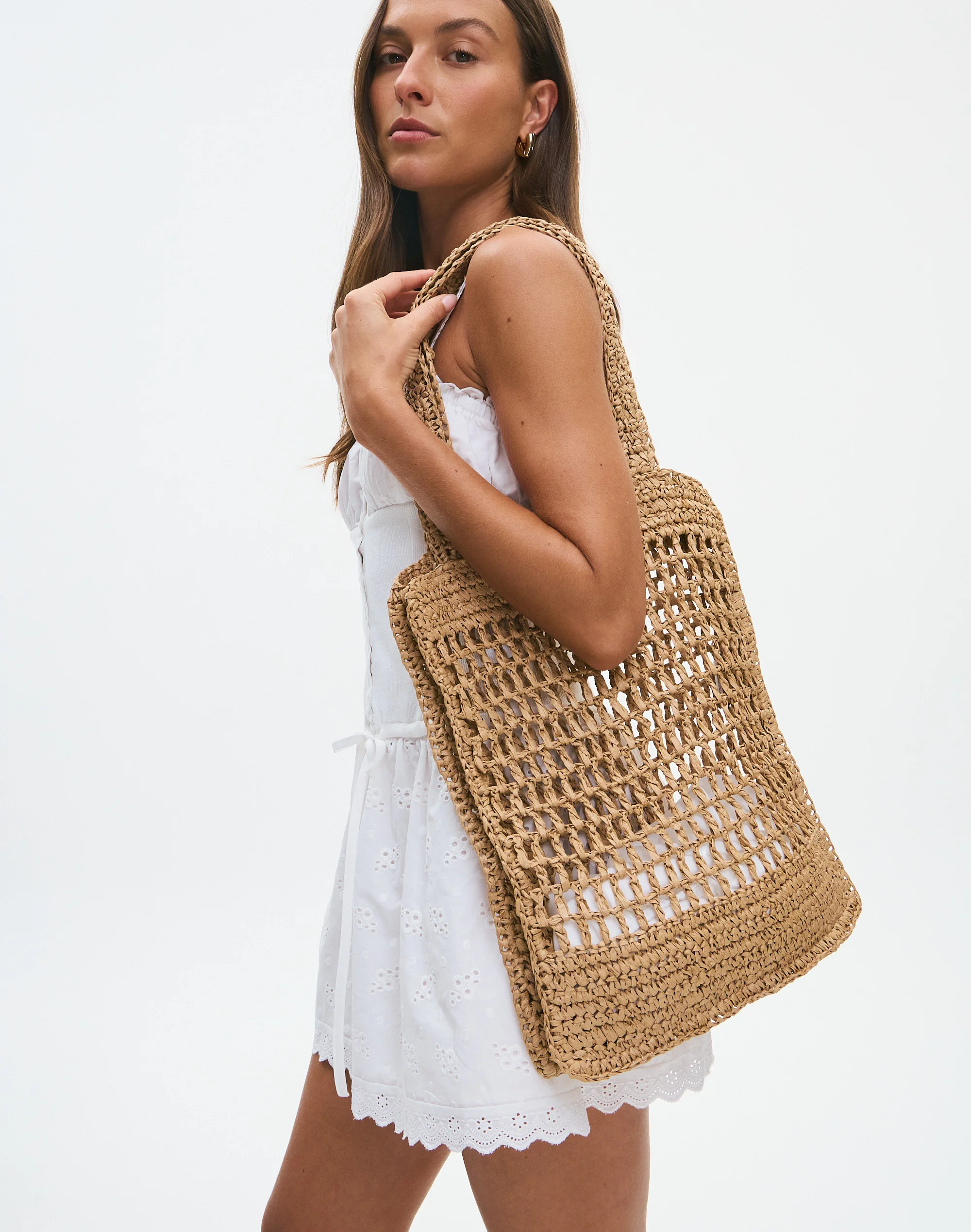 Straw Tote Bag Natural