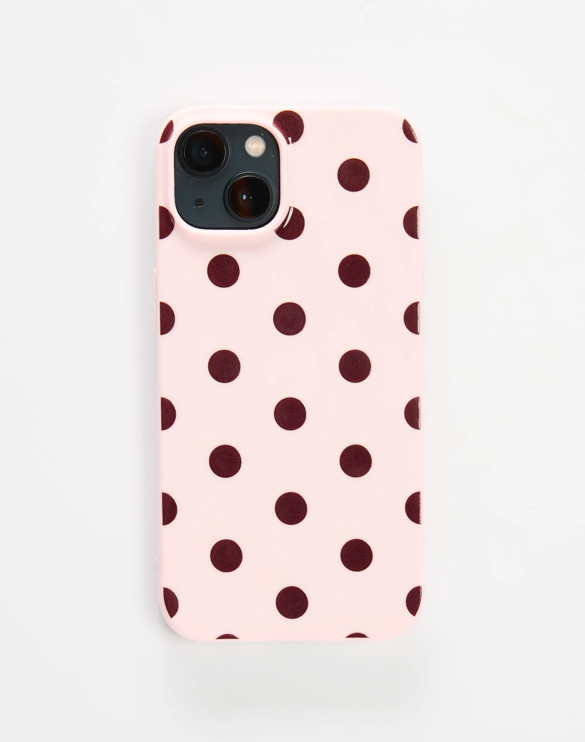 Print iPhone Case Pink X Cherry Polka Nw