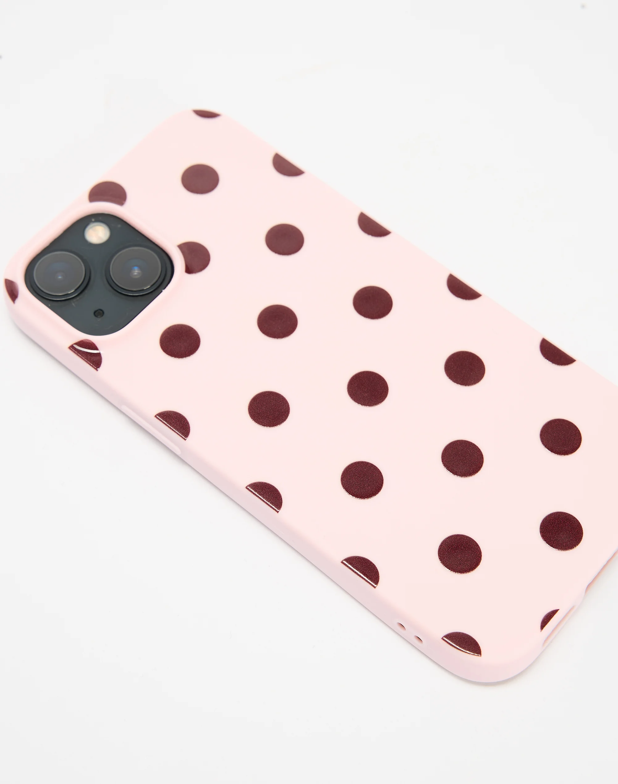 Print iPhone Case Pink X Cherry Polka Nw