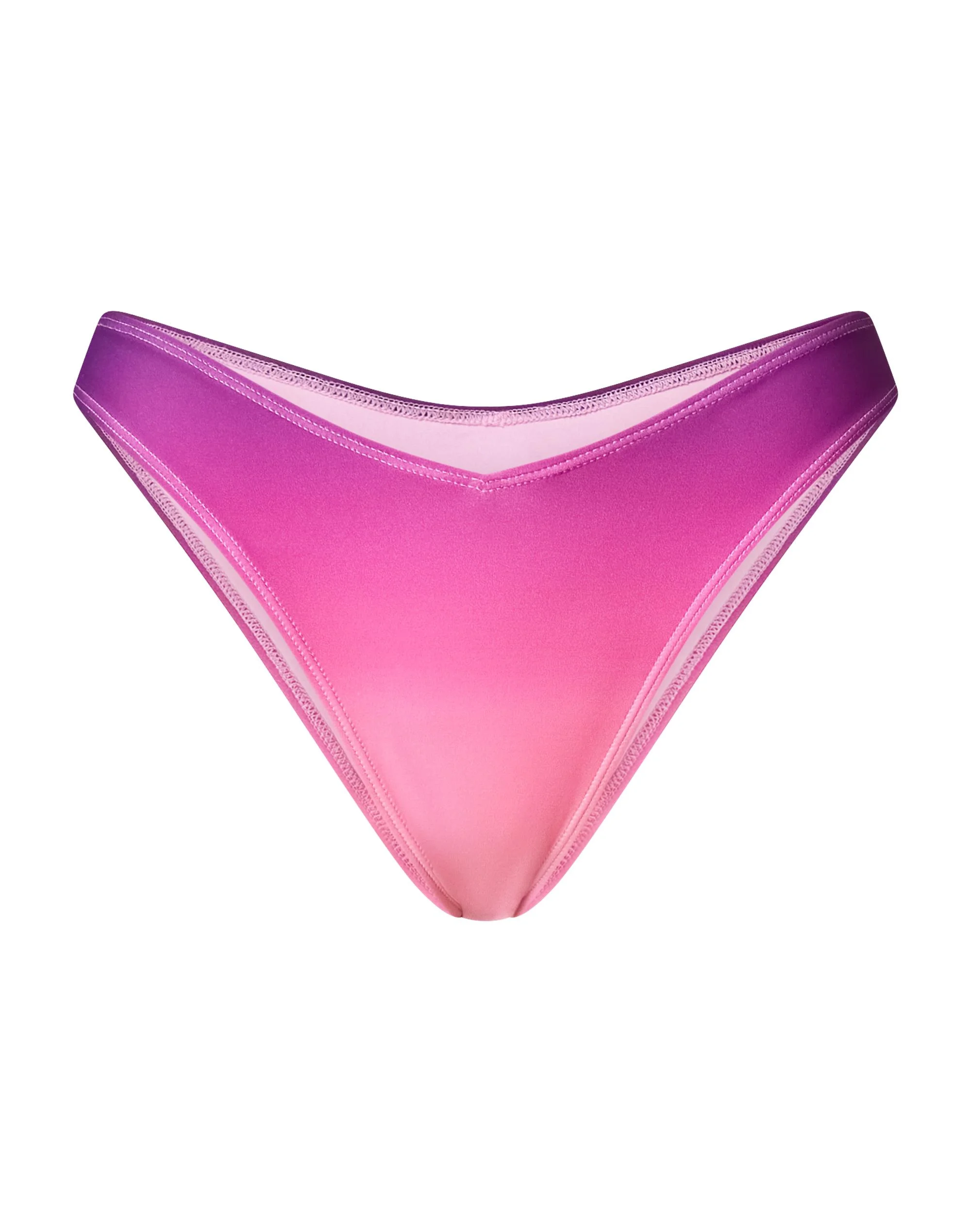 Print V Front Cheeky Bikini Bottom Reign Ombre