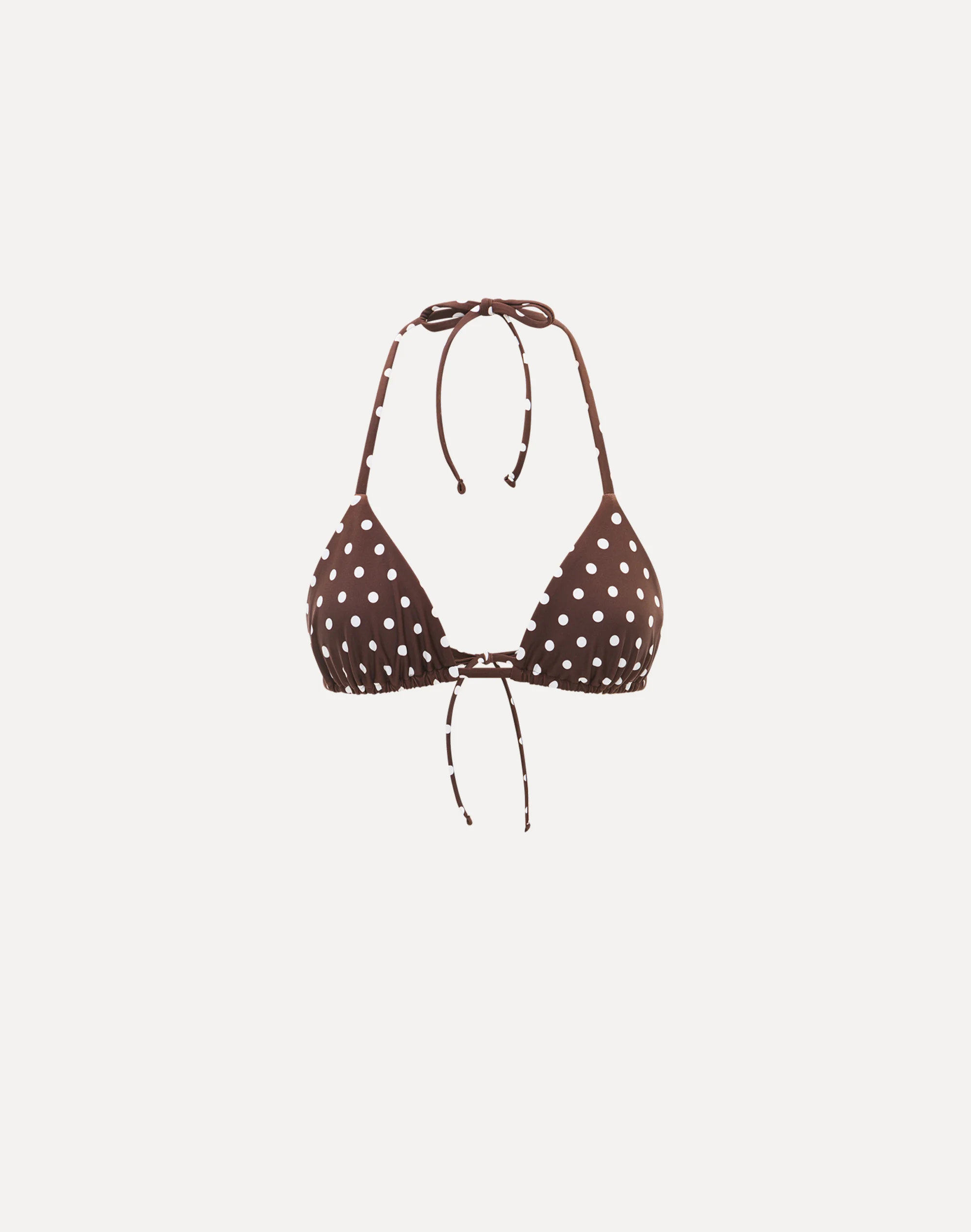 Print Triangle Halter Bikini Top Bear Milo Spot 7 Print Triangle Halter Bikini Top Bear Milo Spot
