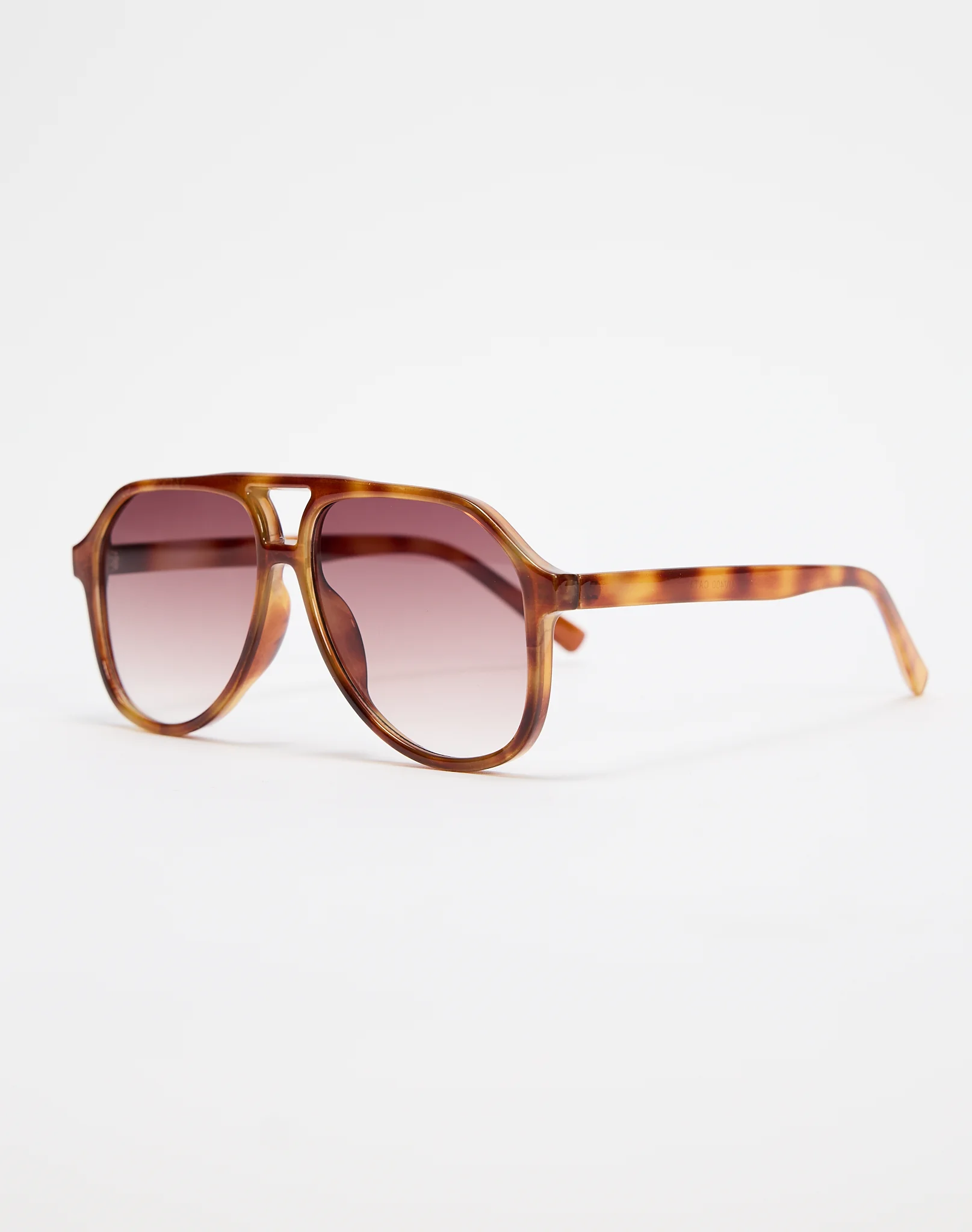 Thin Frame Aviator Sunglasses Frame Aviator Sunglasses in Tort X Brown