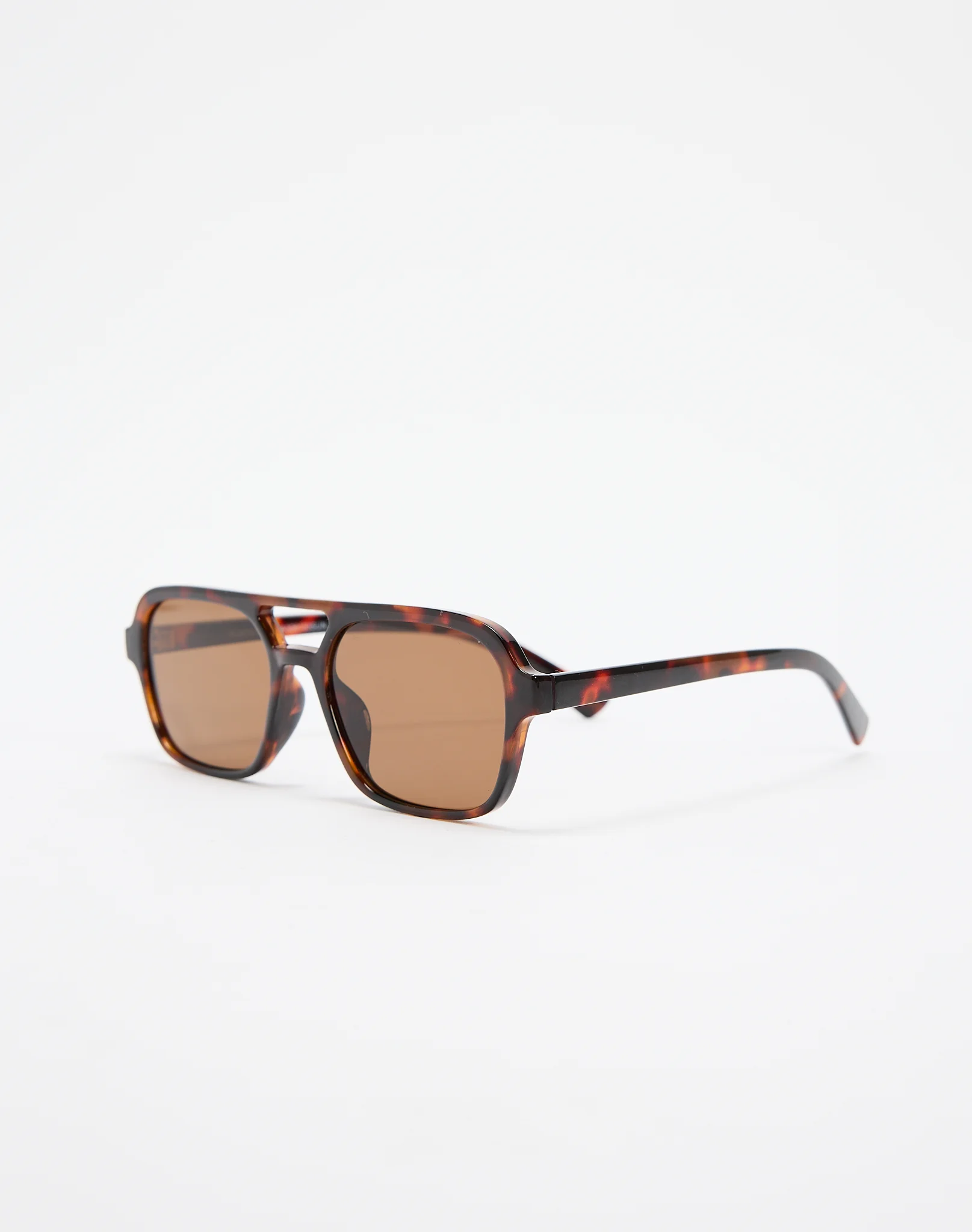 Aviator Frame Sunglasses Tort X Brown