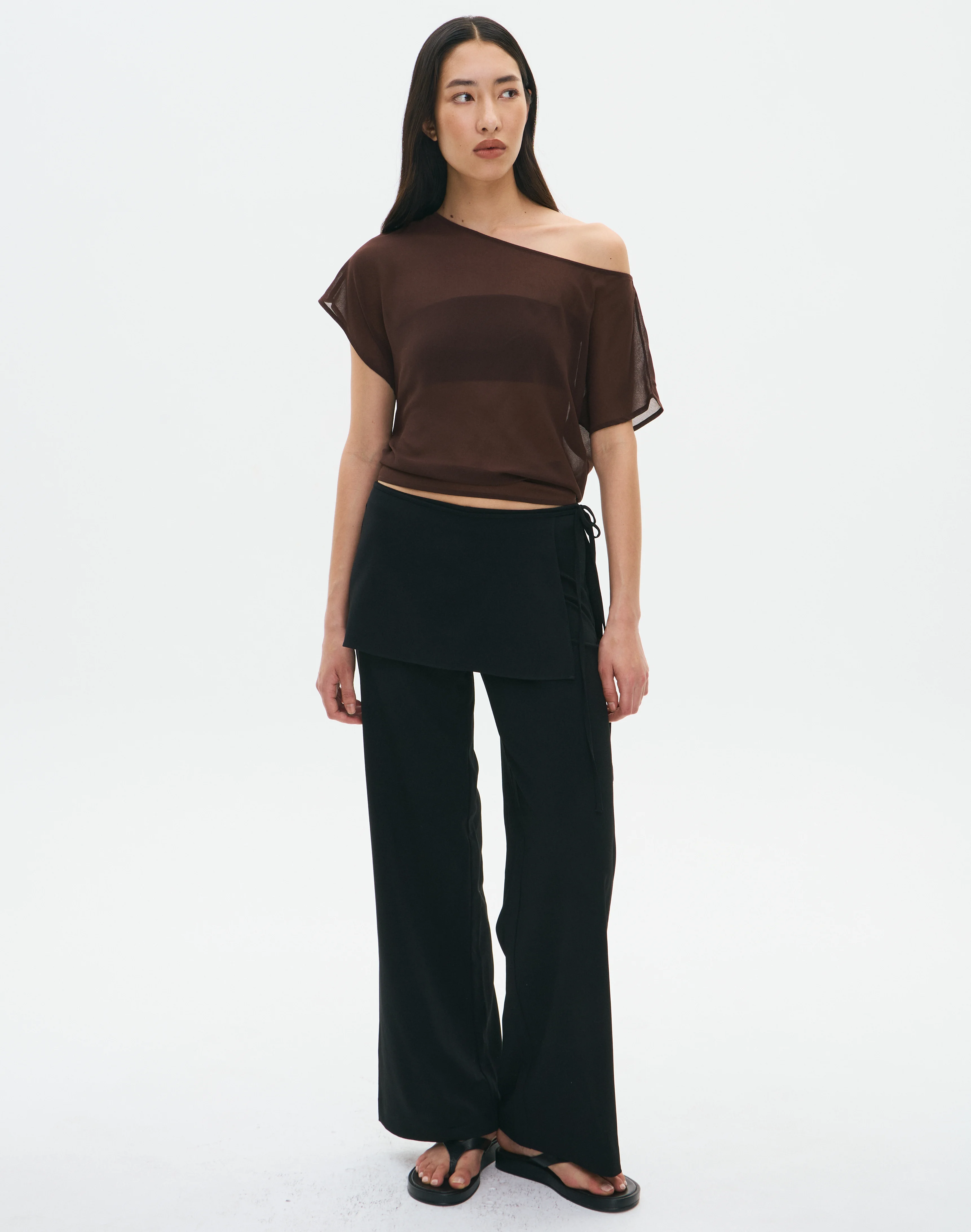 Chiffon Sheer Off Shoulder Blouse Fudge Fantasy 3 Chiffon Sheer Off Shoulder Blouse Fudge Fantasy
