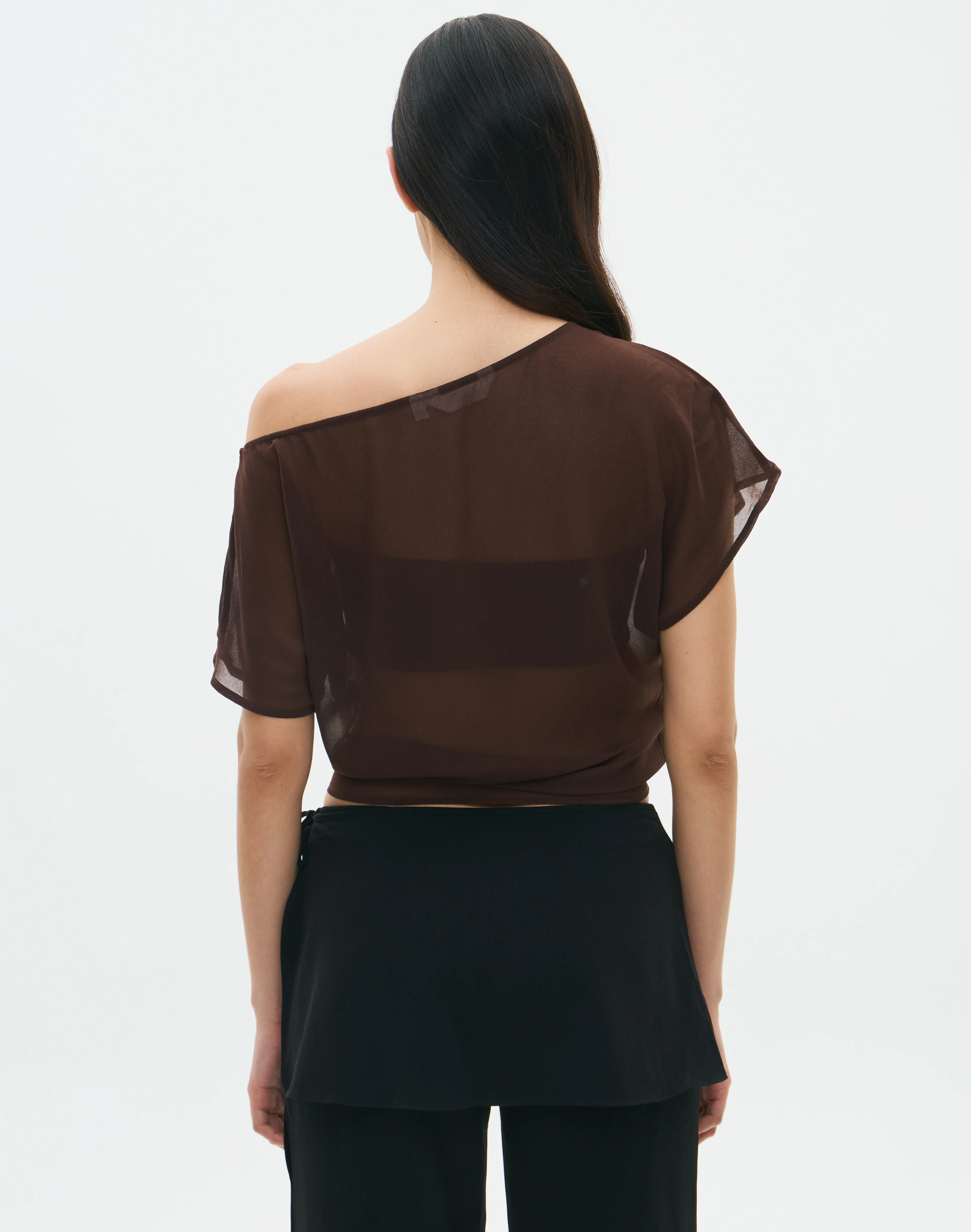 Chiffon Sheer Off Shoulder Blouse Fudge Fantasy 4 Chiffon Sheer Off Shoulder Blouse Fudge Fantasy