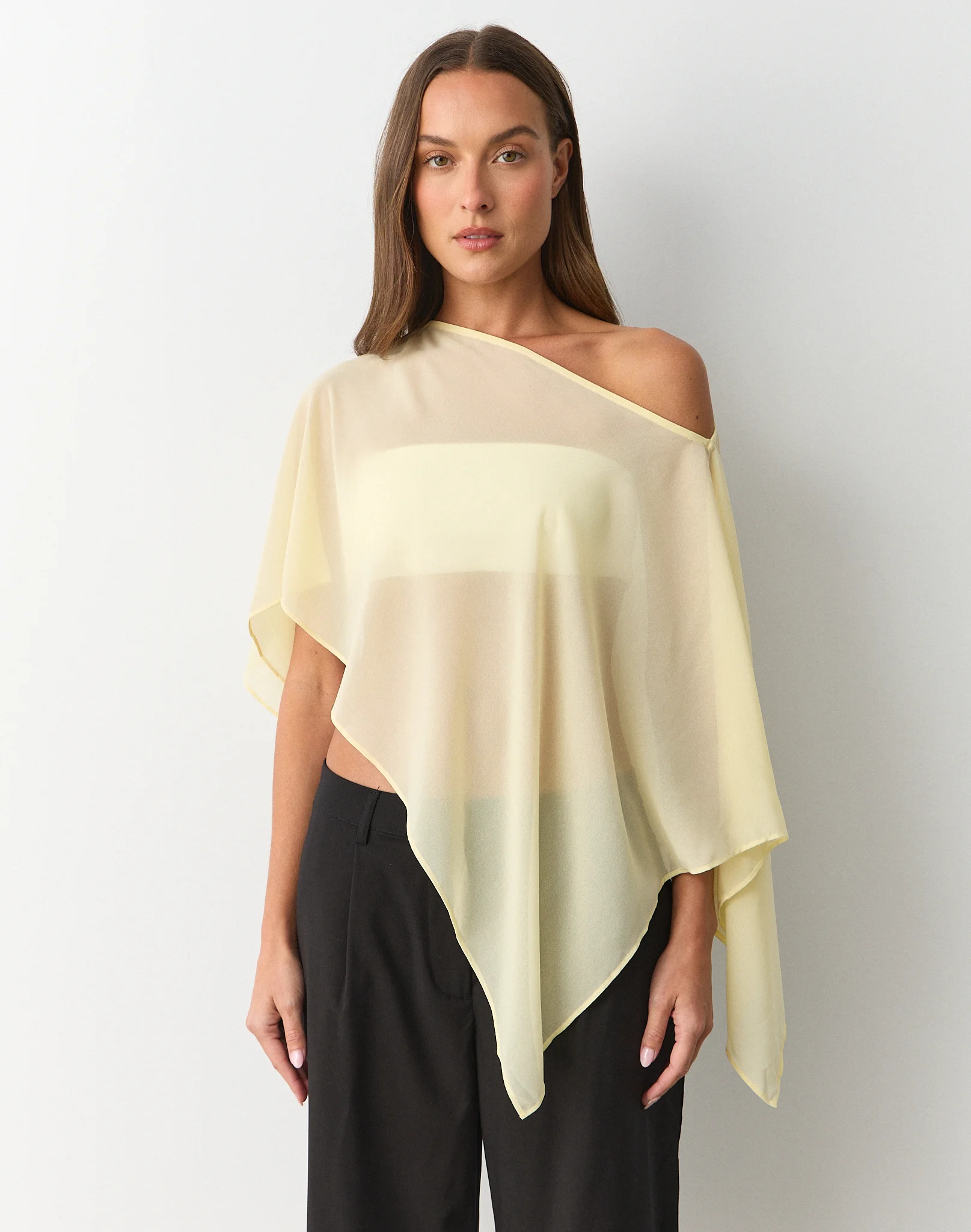 Chiffon Poncho Daffodil Dream