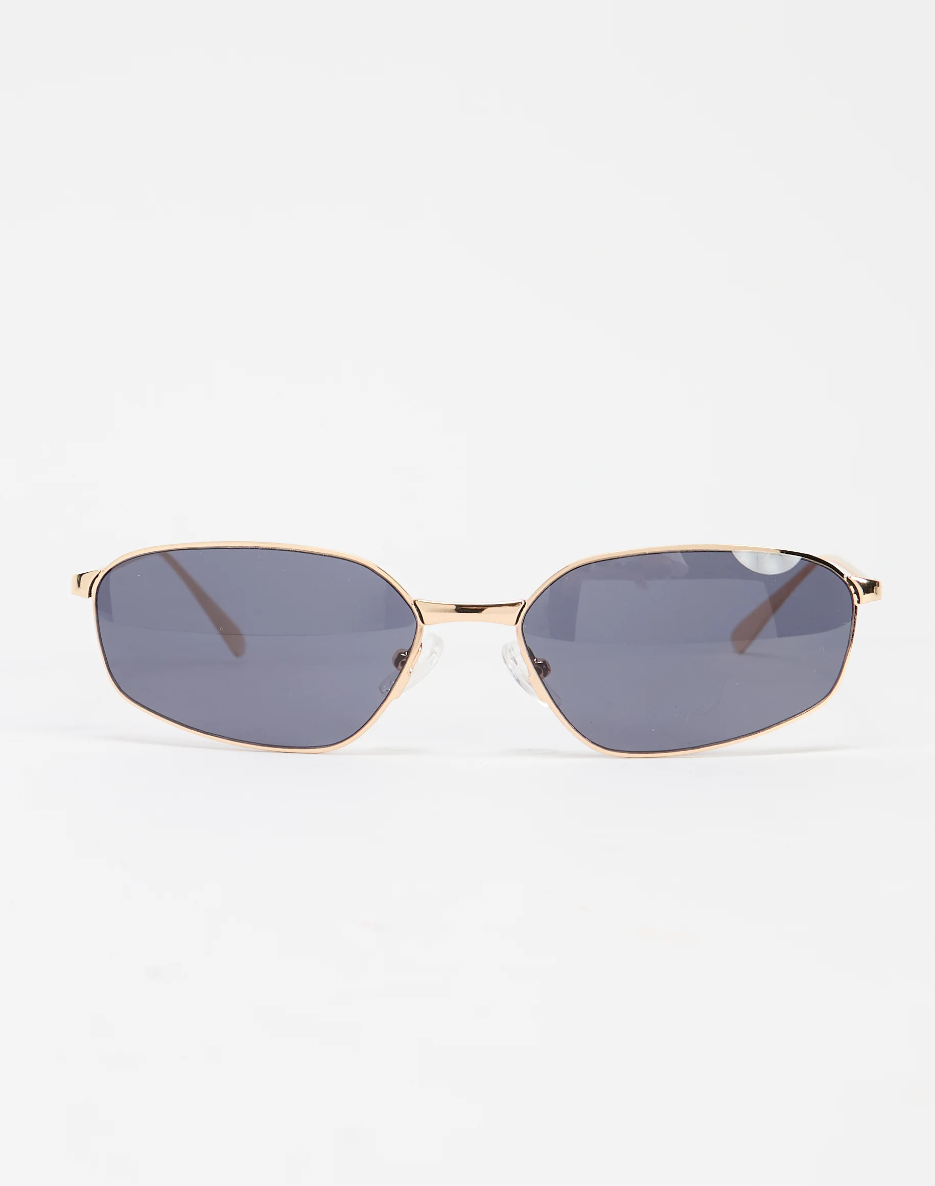 Wire Frame Sunglasses Black X Gold
