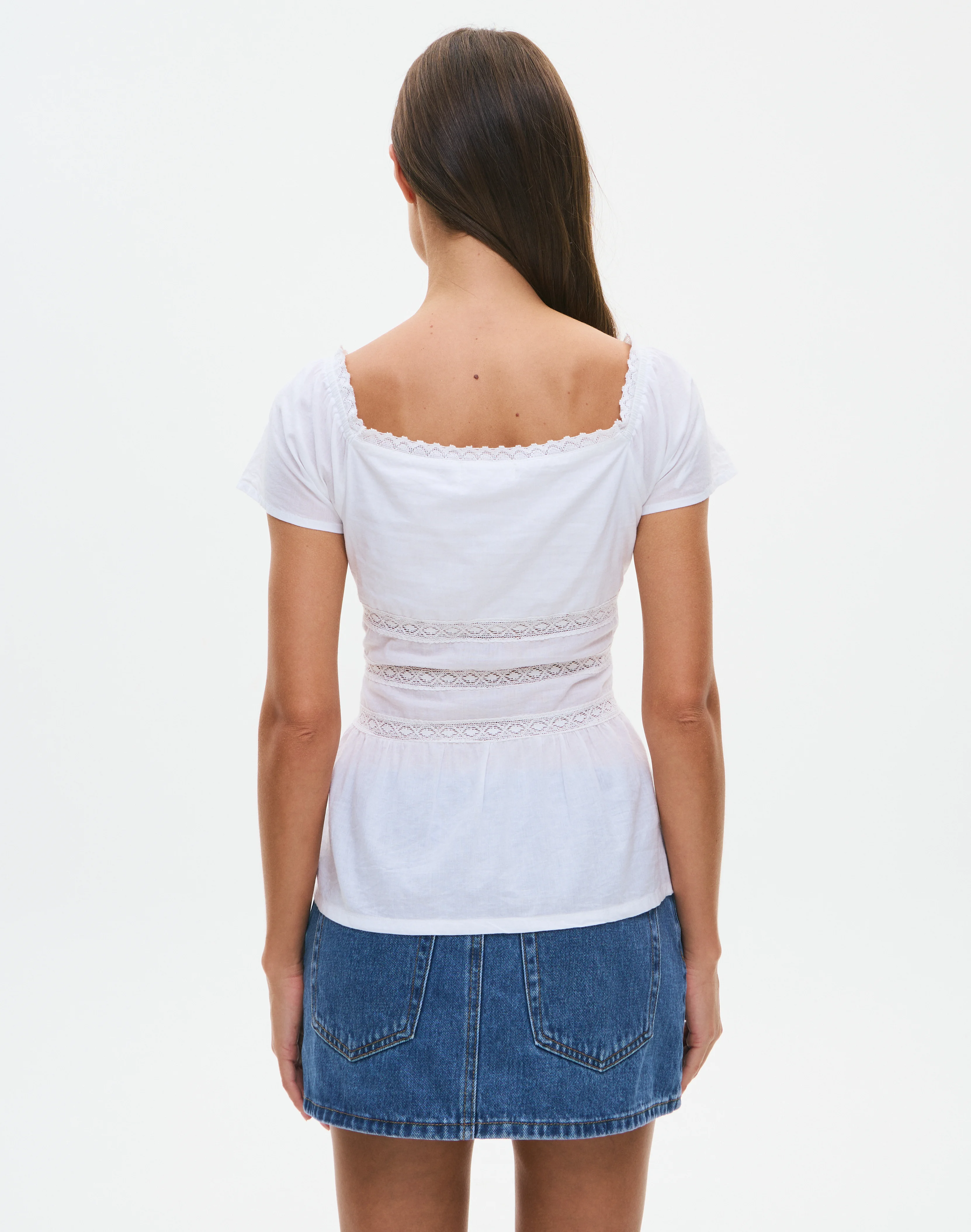 Cotton Lace Blouse White 4 Cotton Lace Blouse White