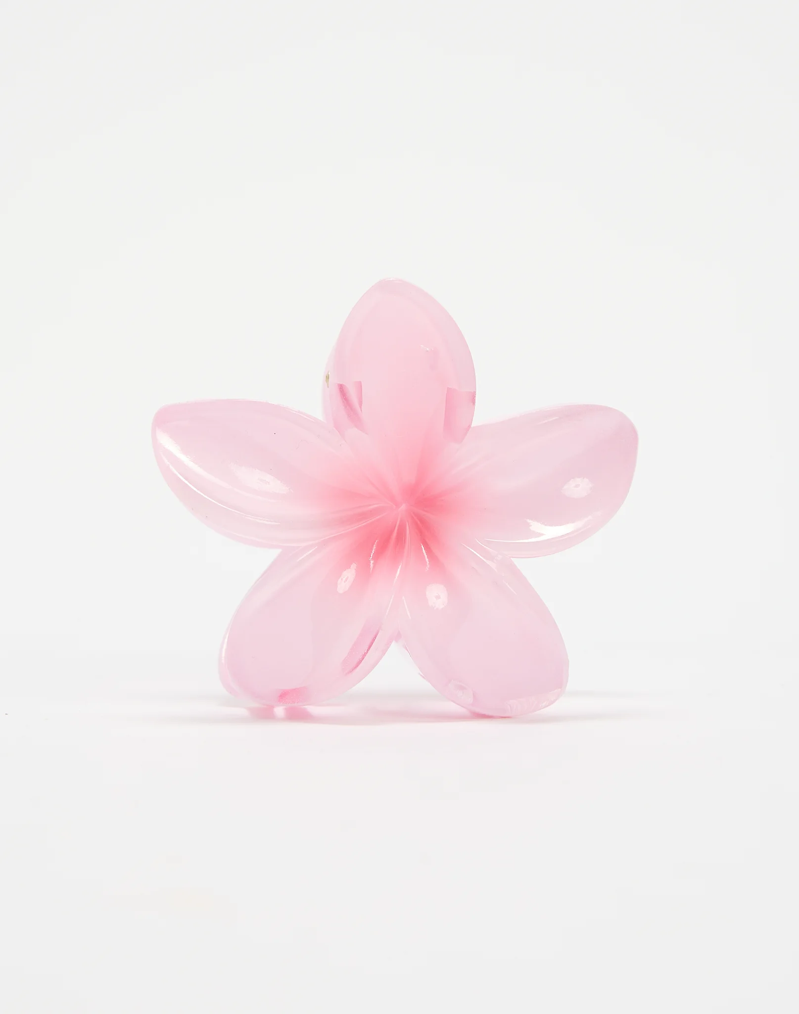 Frangipani Flower Hair Clip Baby Pink