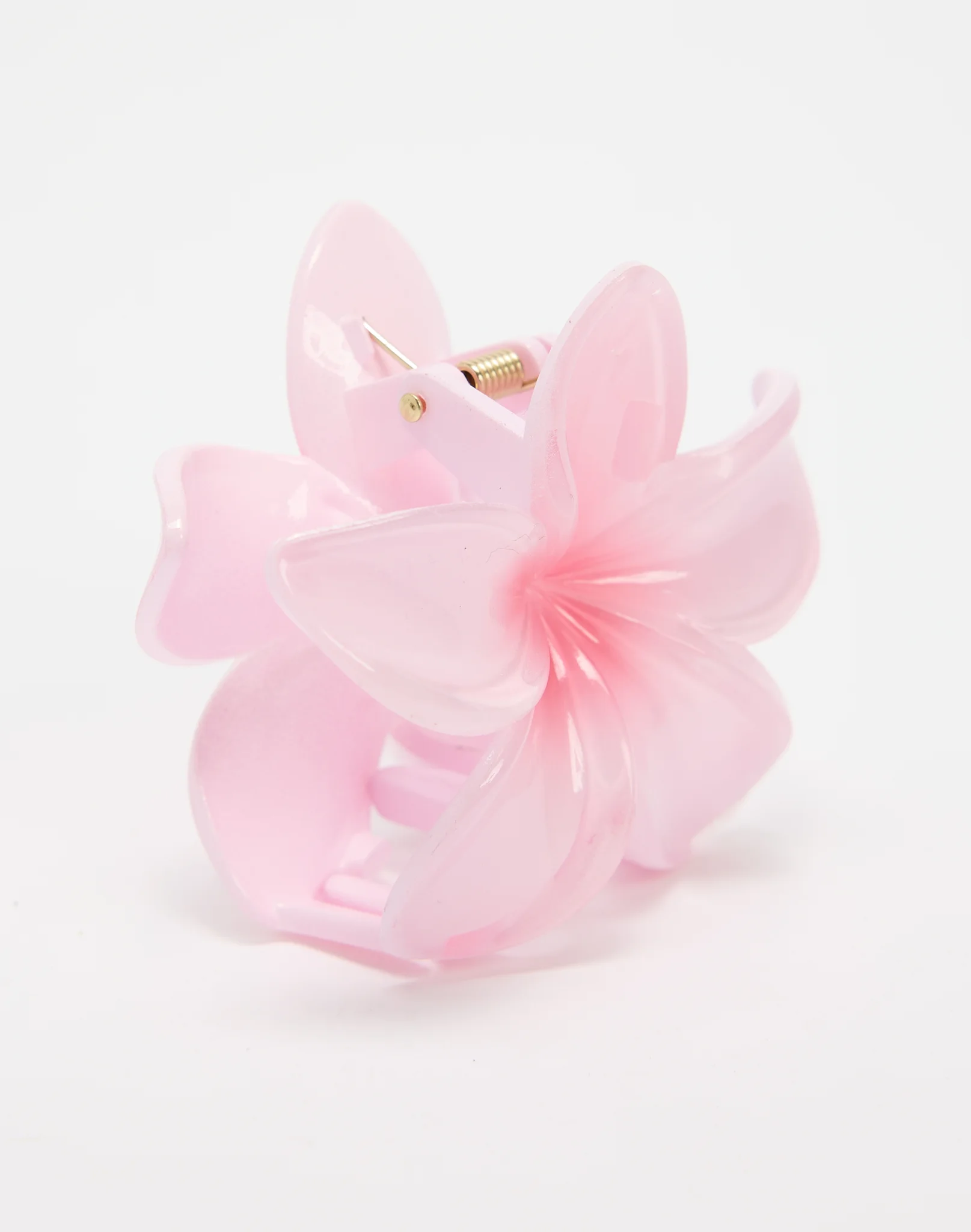 Frangipani Flower Hair Clip Baby Pink