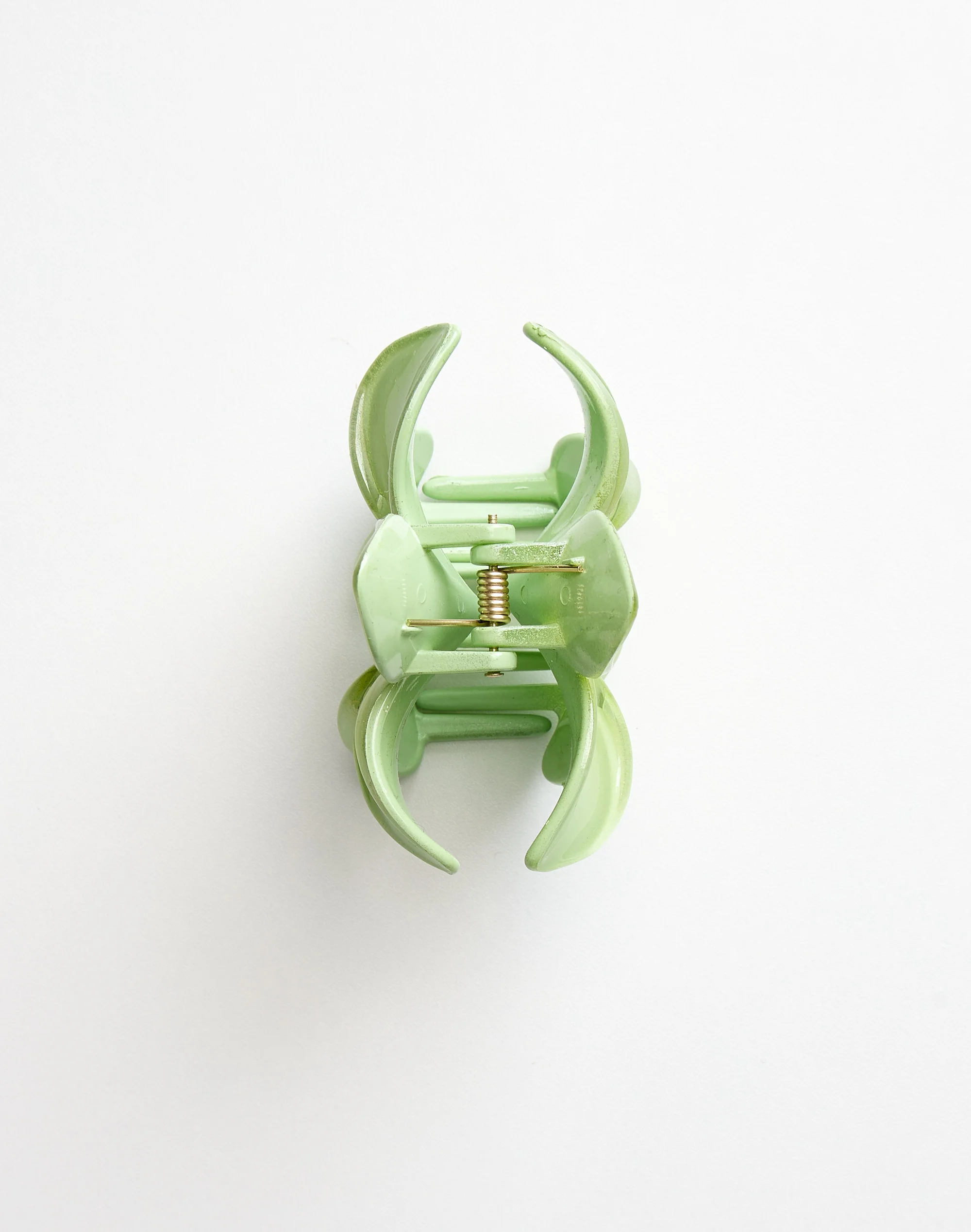 Frangipani Flower Hair Clip Bright Green