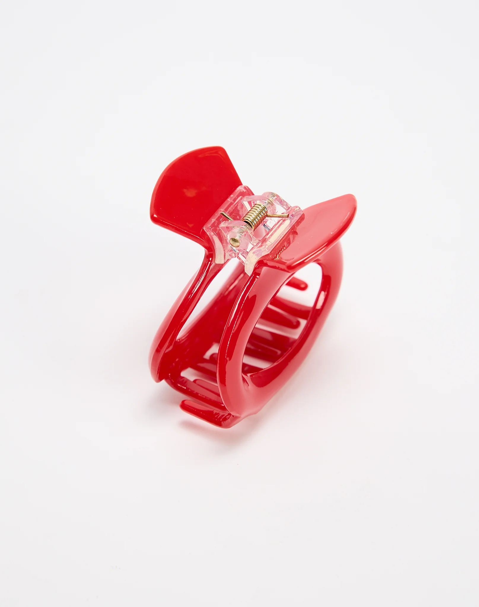 Oval Claw Clip Red