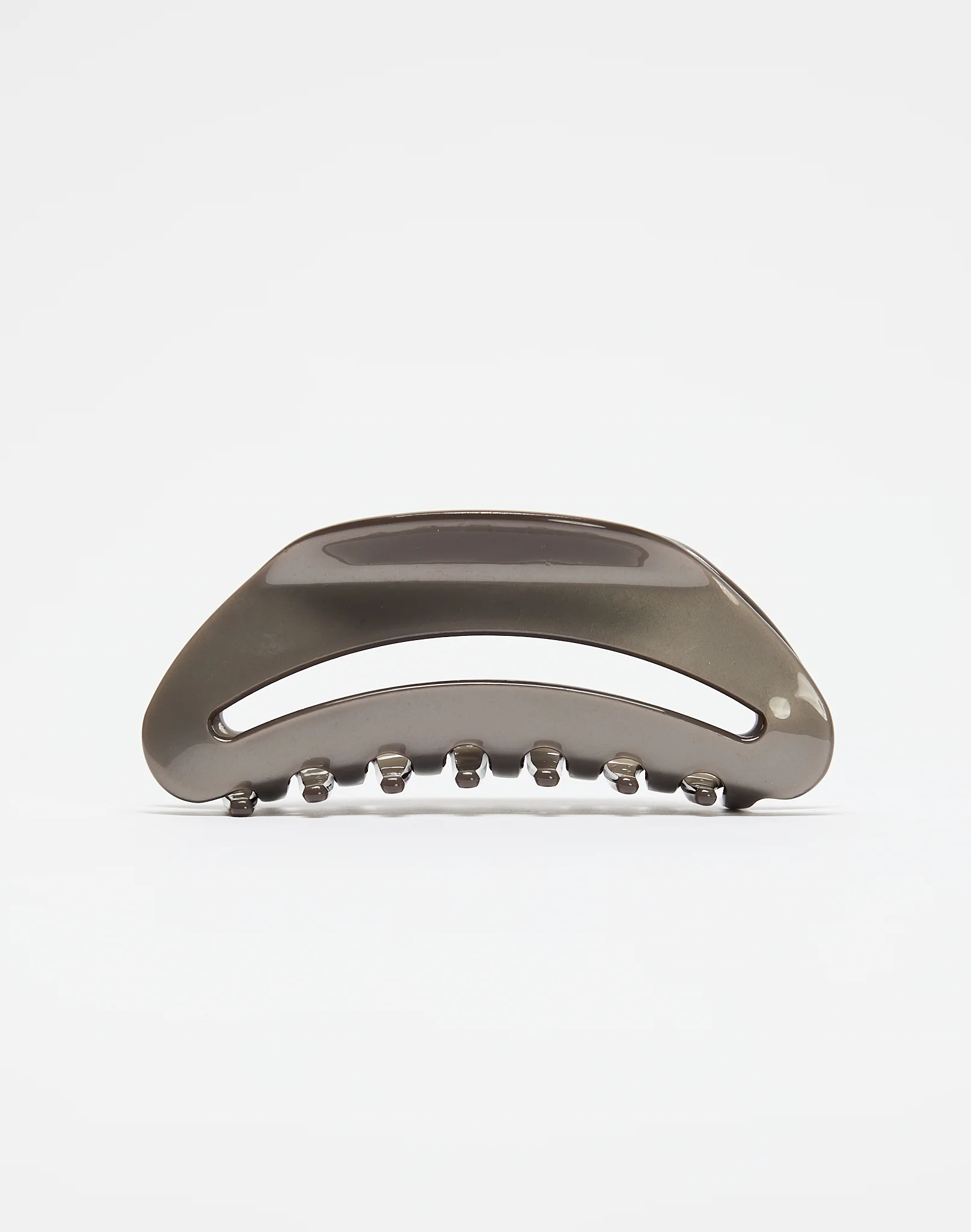 Curved Claw Clip Iridescent Grey