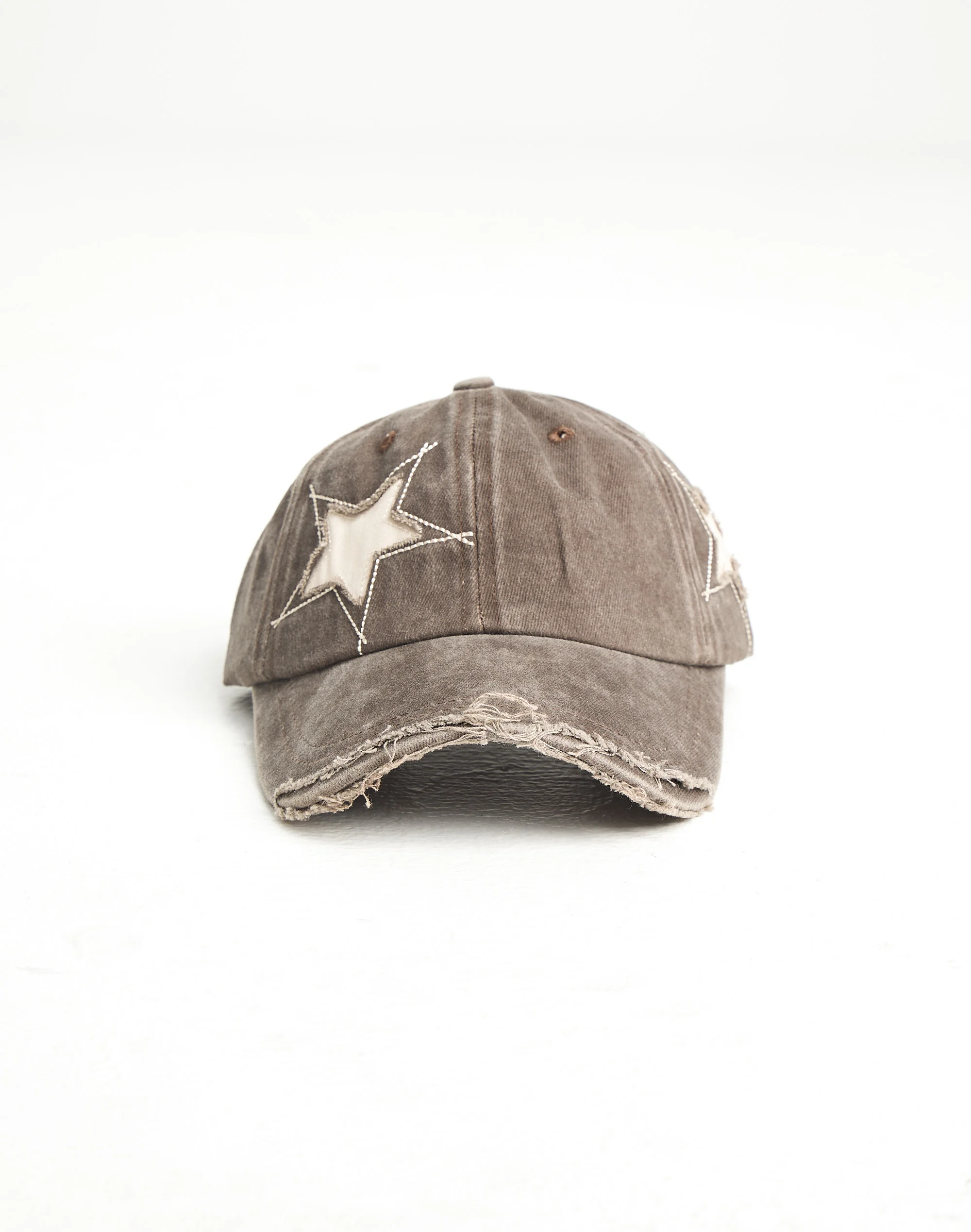 Distressed Star Cap Washed Brown X Vanilla
