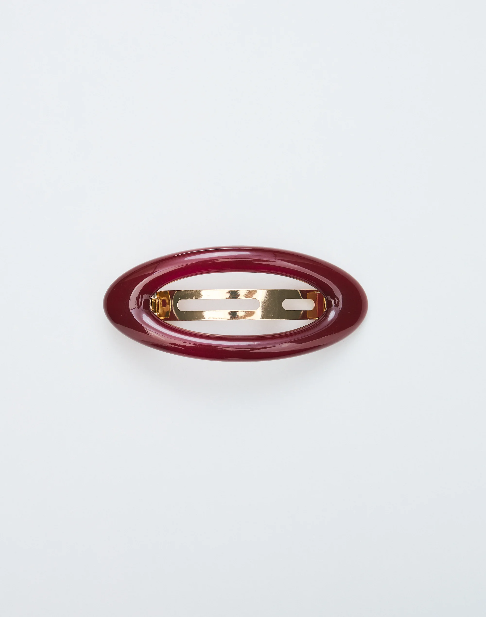 Classic Hair Barrette Cherry
