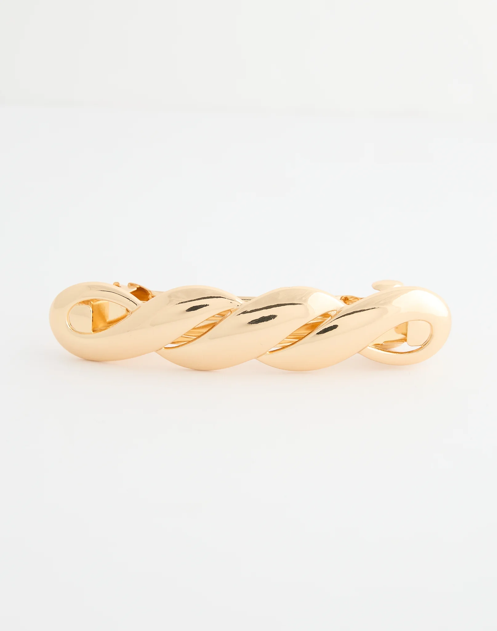 Twist Detail Hair Clip Gold