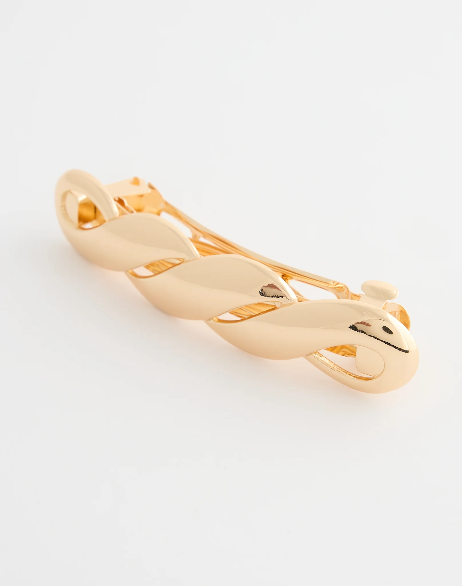 Twist Detail Hair Clip Gold