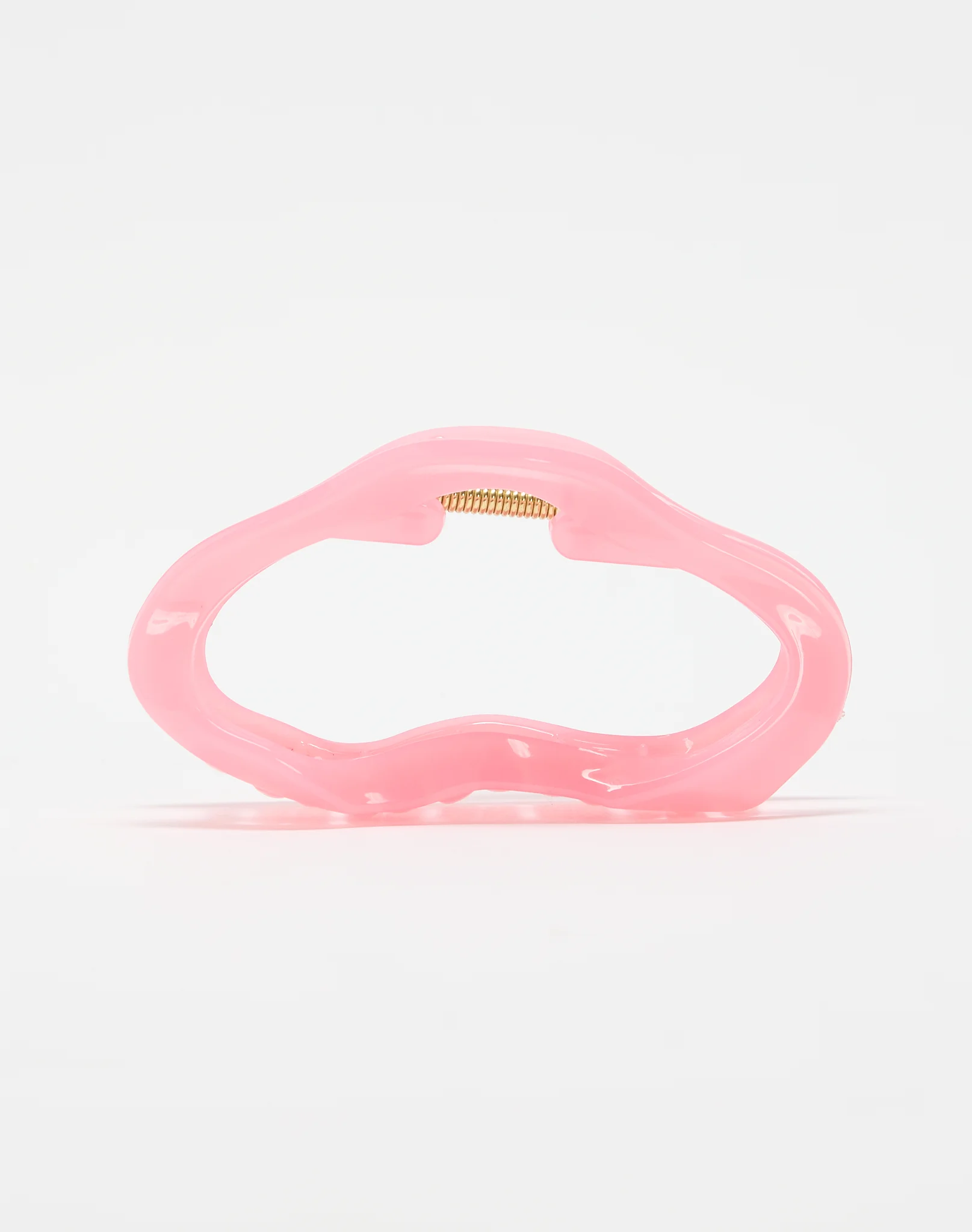 Cut Out Curve Claw Clip Pink Amethyst