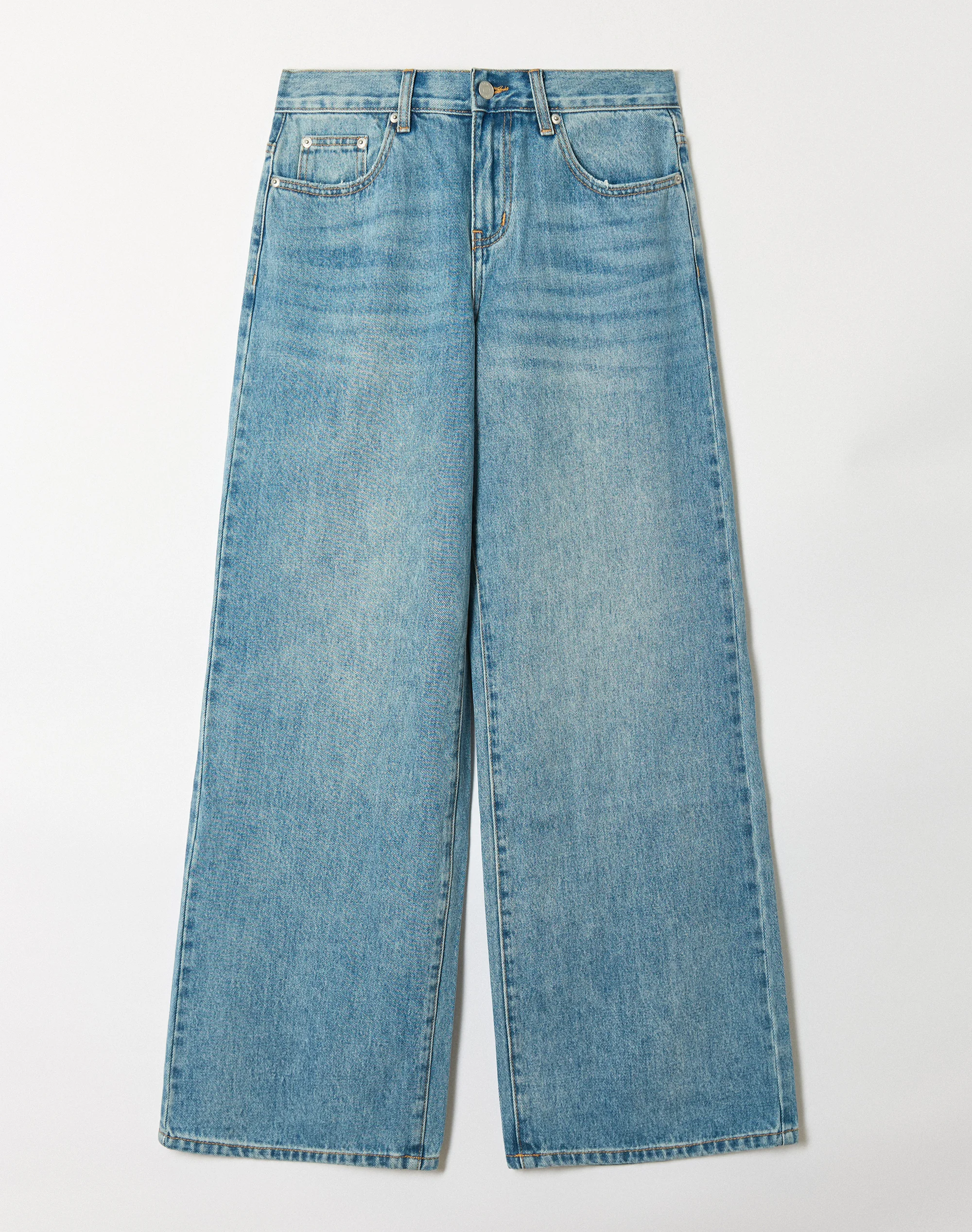 Low Rise Wide Leg Jean Blue Malibu Nib