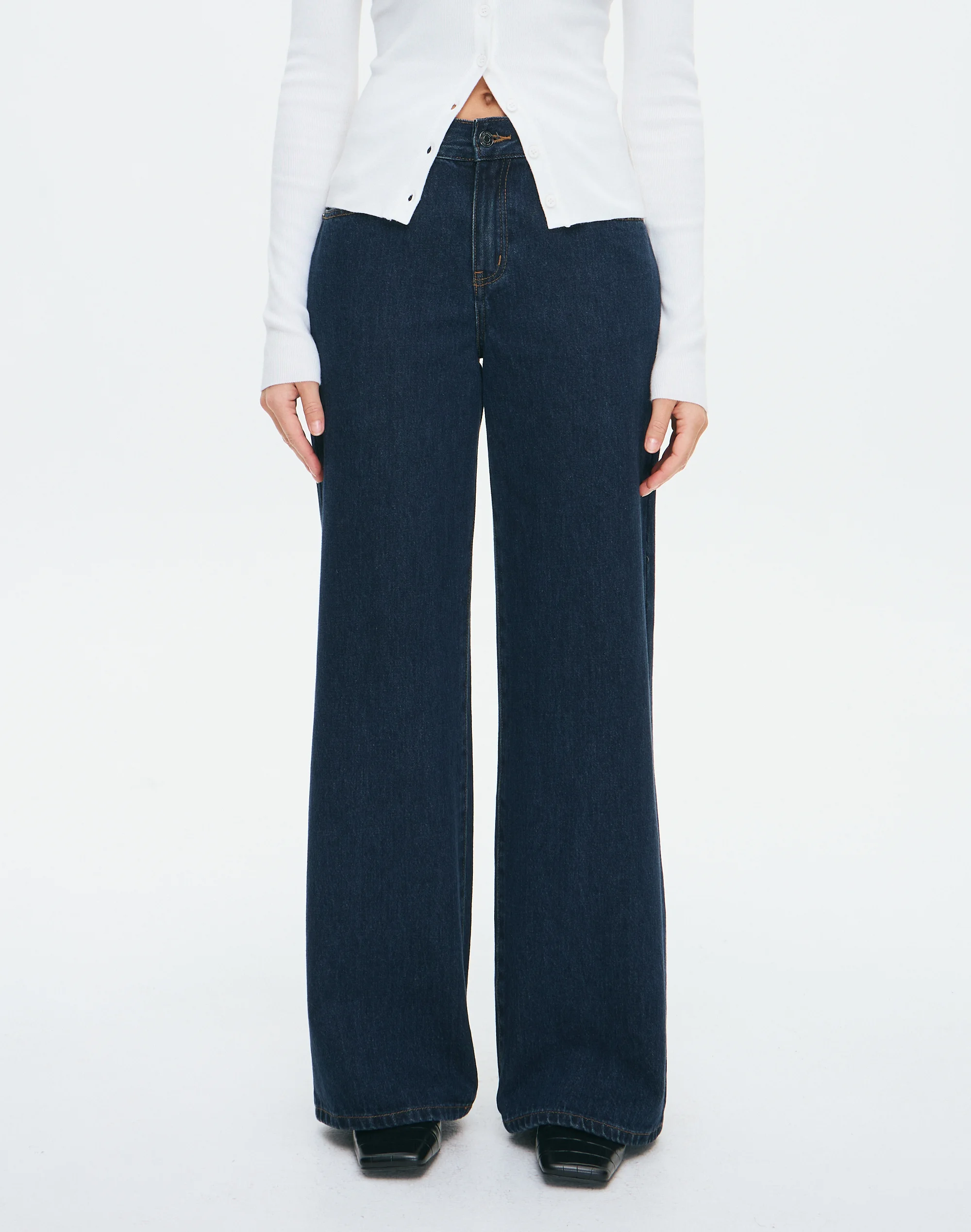Low Rise Wide Leg Jean Indigo Jones