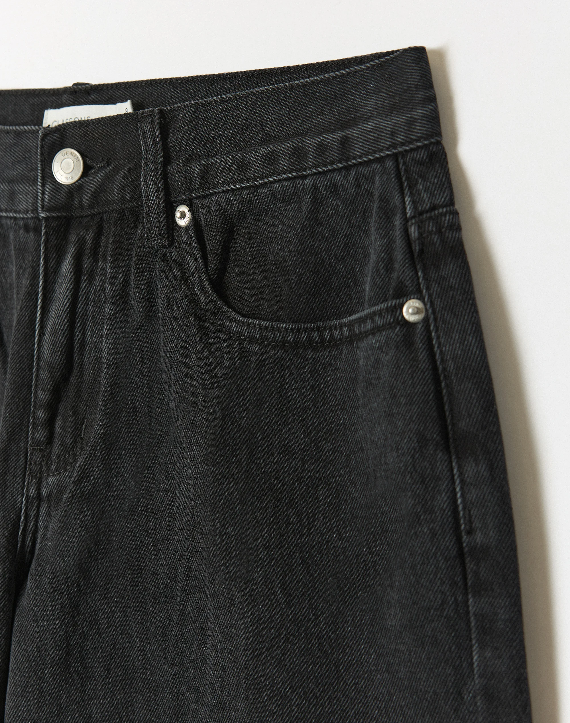 Low Rise Wide Leg Jean Vintage Black
