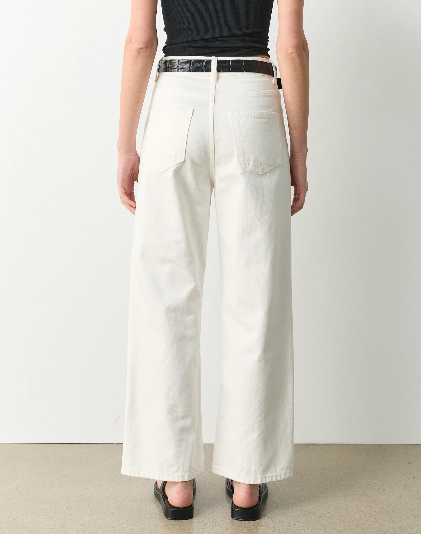 High Rise Straight Leg Cropped Jean Milk 4 High Rise Straight Leg Cropped Jean Milk