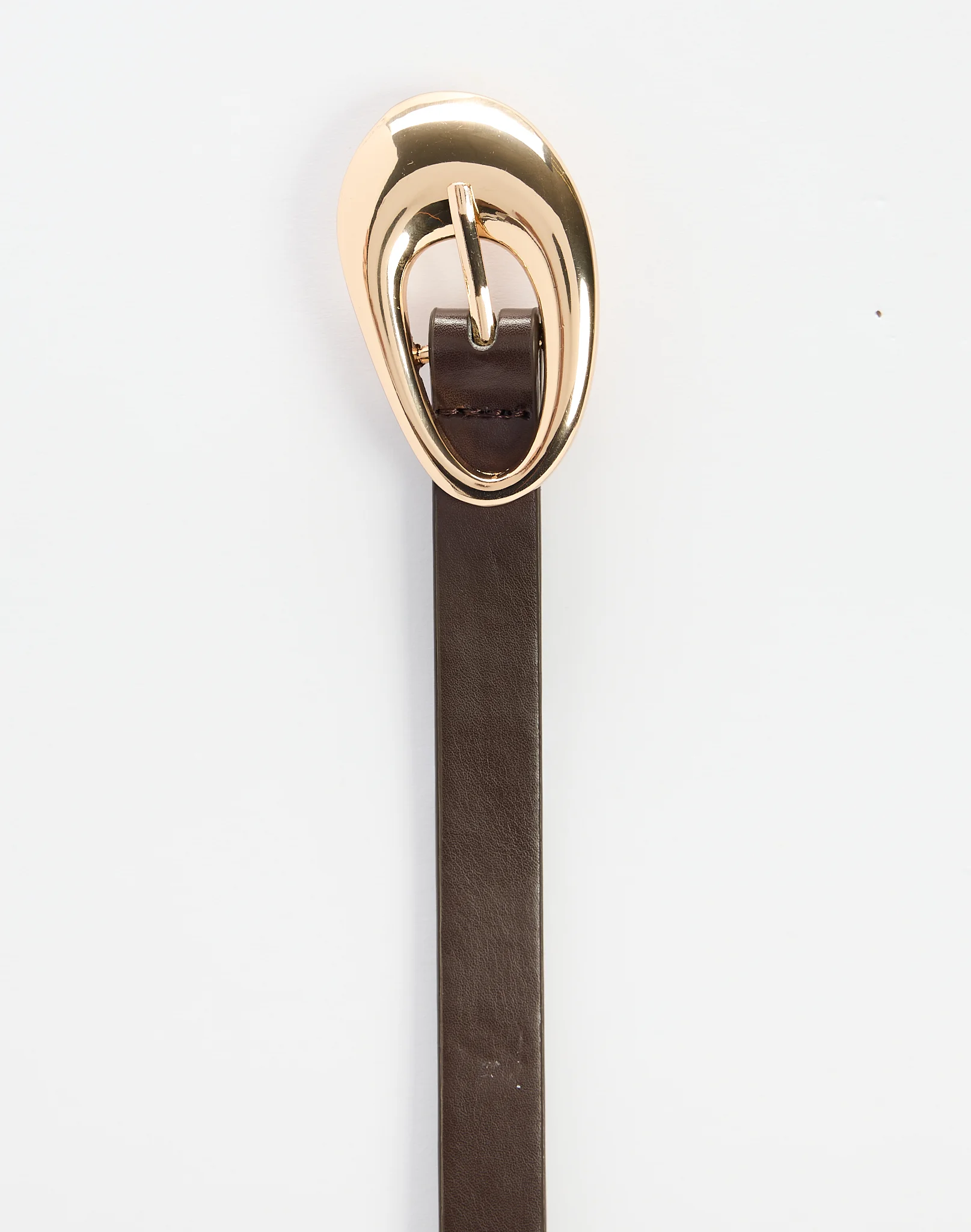 Statement Buckle Belt Brown X Gold 3 Statement Buckle Belt Brown X Gold
