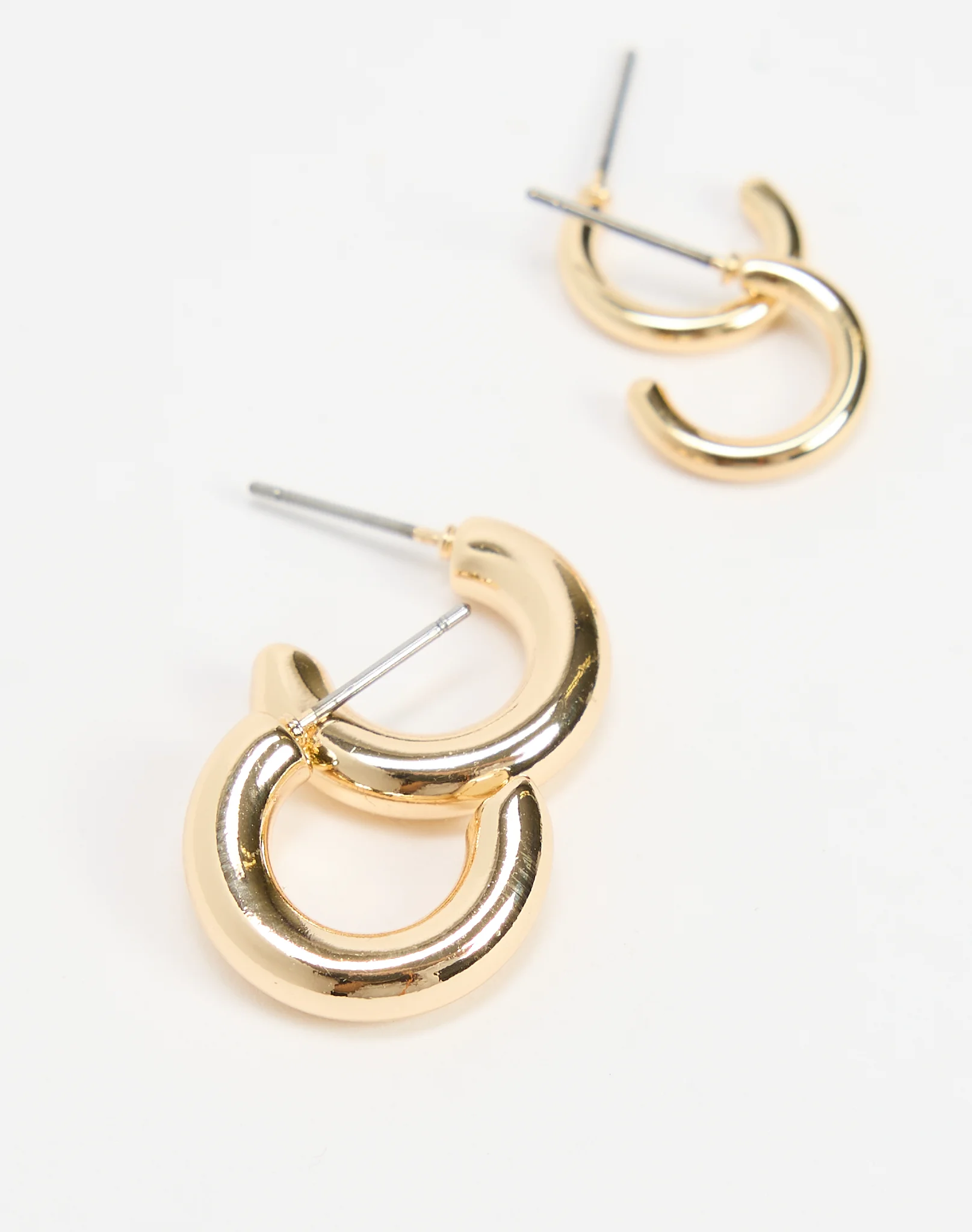 Classic Twin Hoop Earring Pack Hoop Earring Pack in Gold