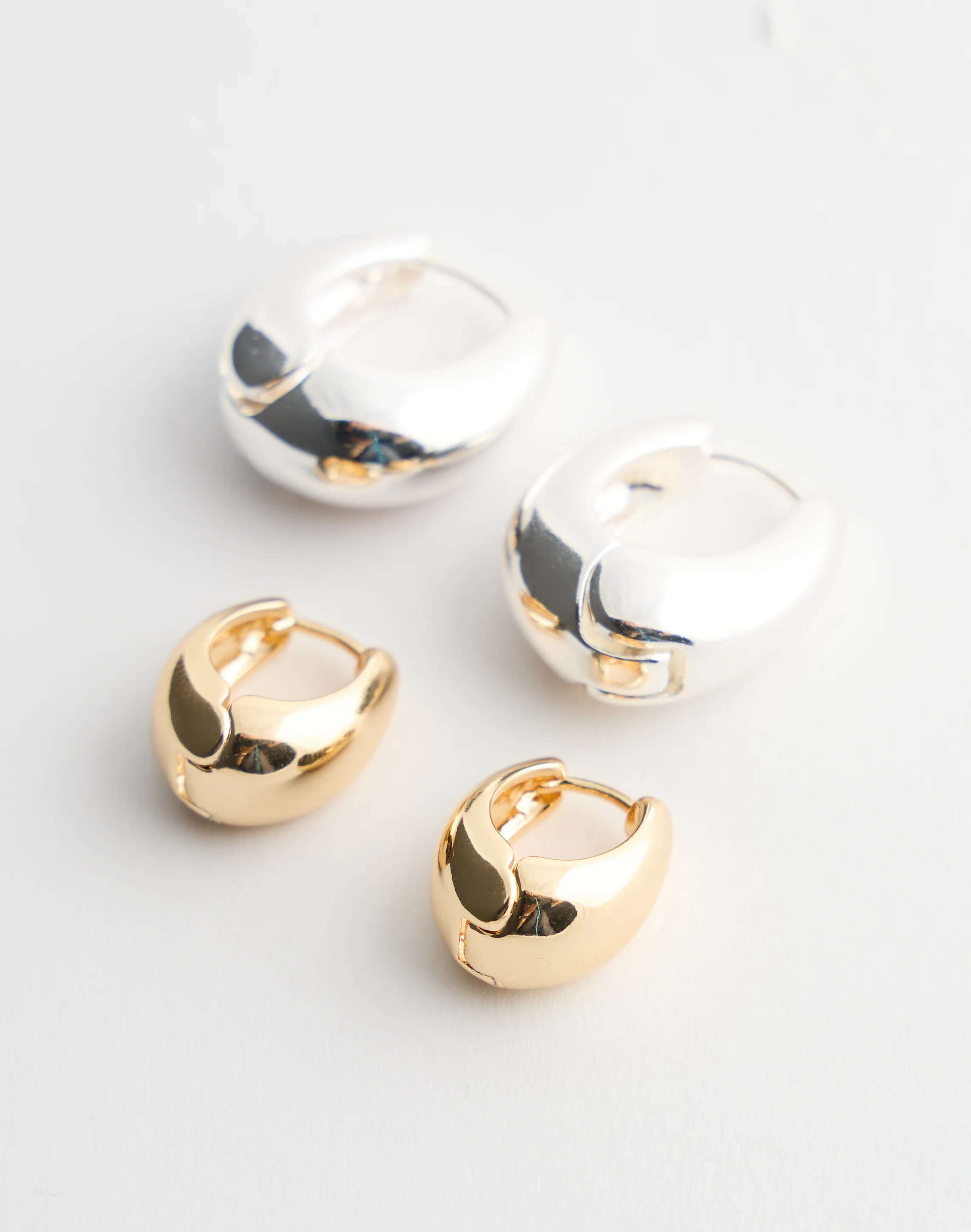 Thick Mini Hoop Pack Gold X Silver