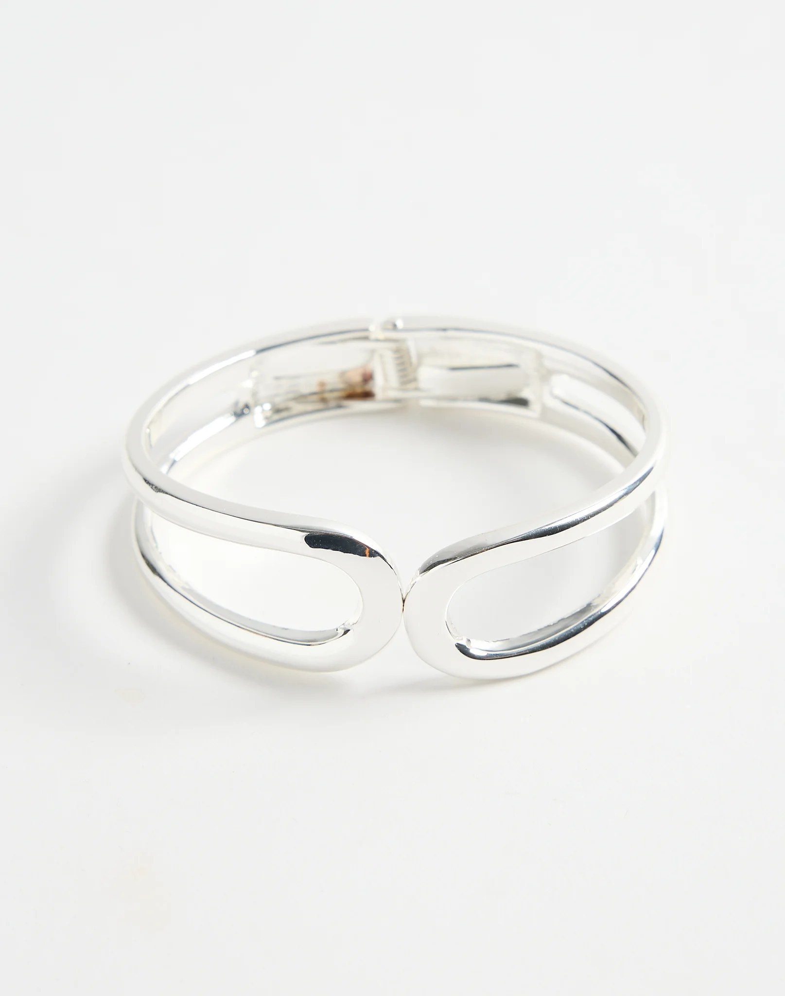 Statement Cuff Bangle Silver