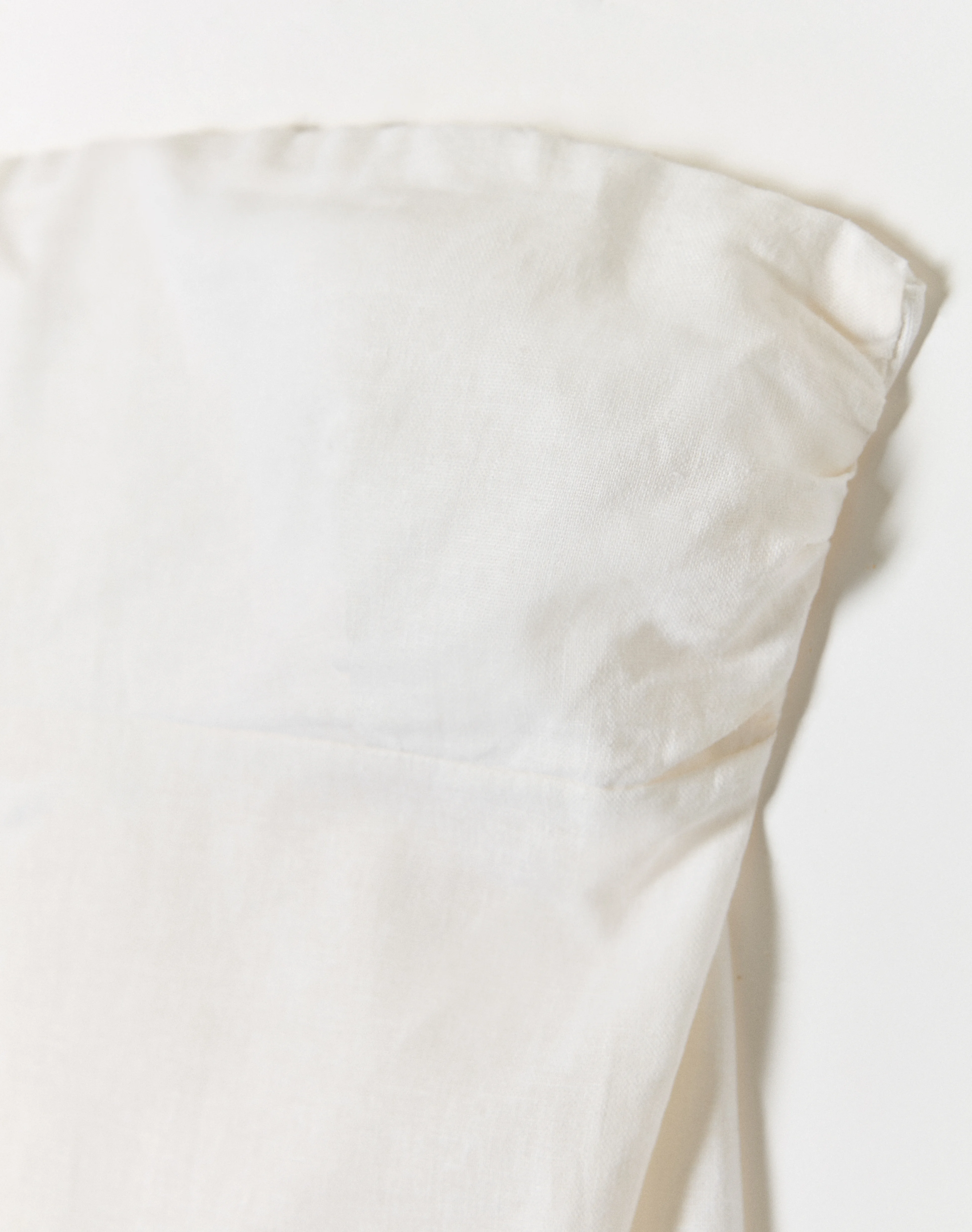 Linen Blend Strapless Tie Back Top White 8 Linen Blend Strapless Tie Back Top White