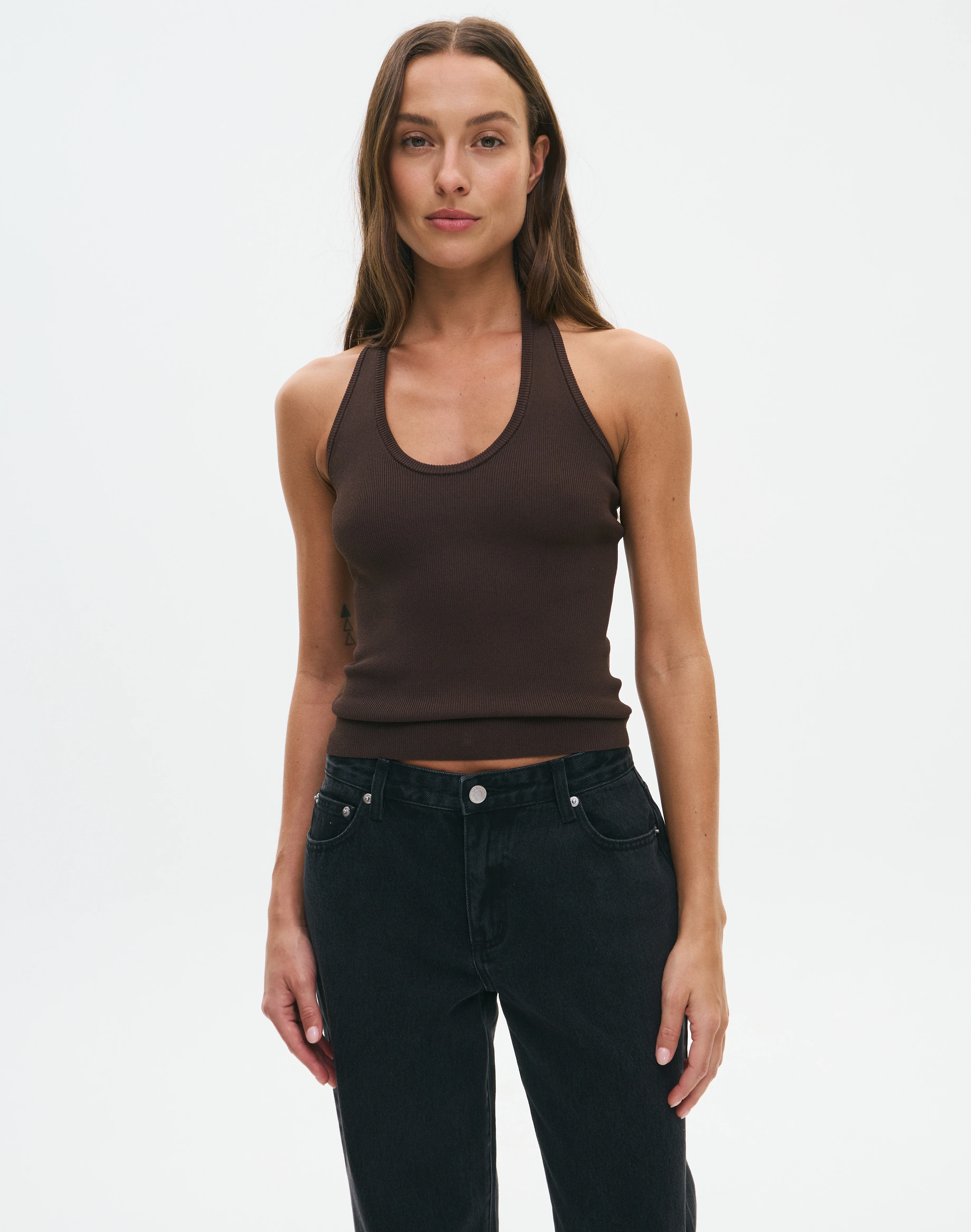 Knit Scoop Neck Halter Top Fudge Fantasy 3 Knit Scoop Neck Halter Top Fudge Fantasy