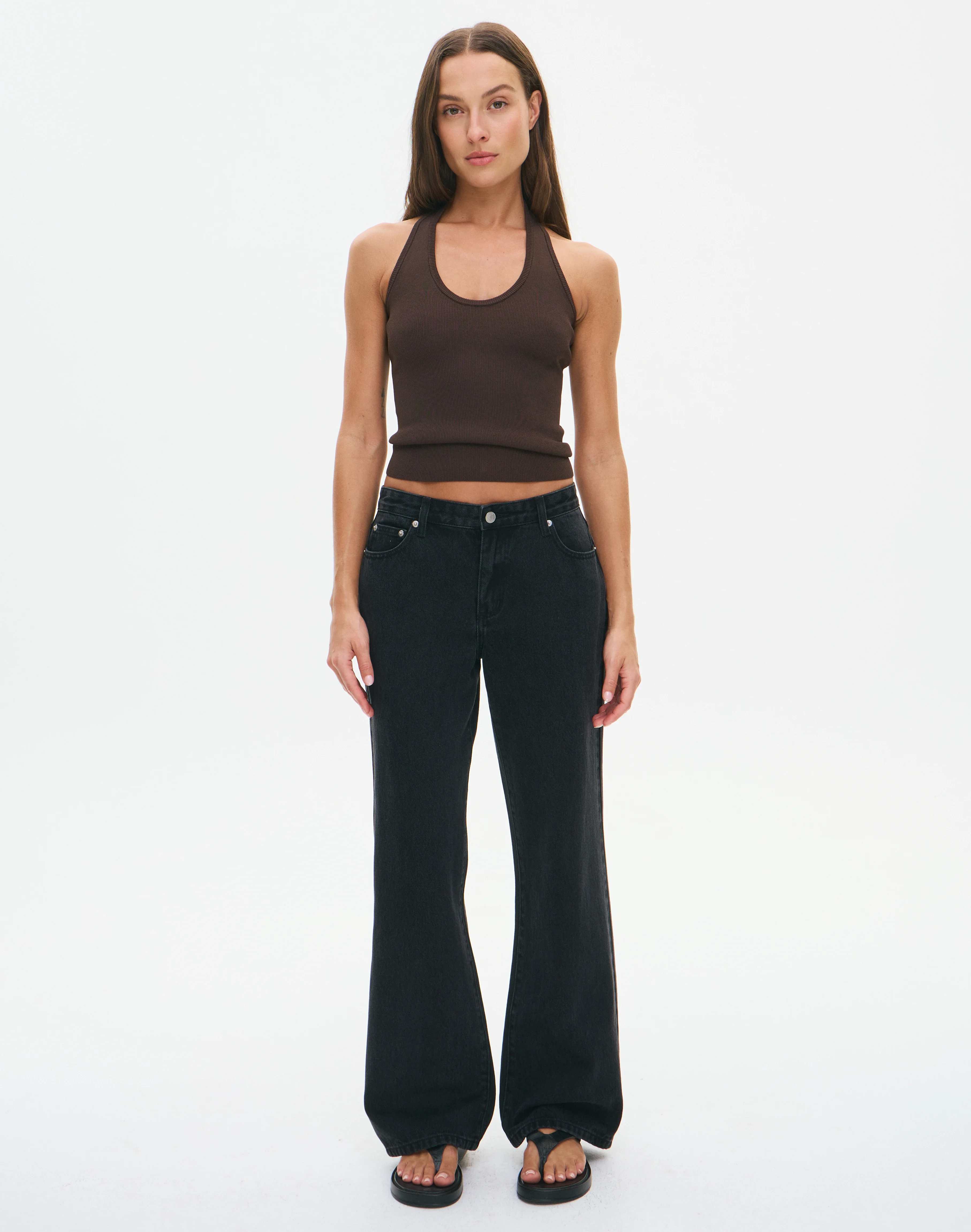 Knit Scoop Neck Halter Top Fudge Fantasy 4 Knit Scoop Neck Halter Top Fudge Fantasy