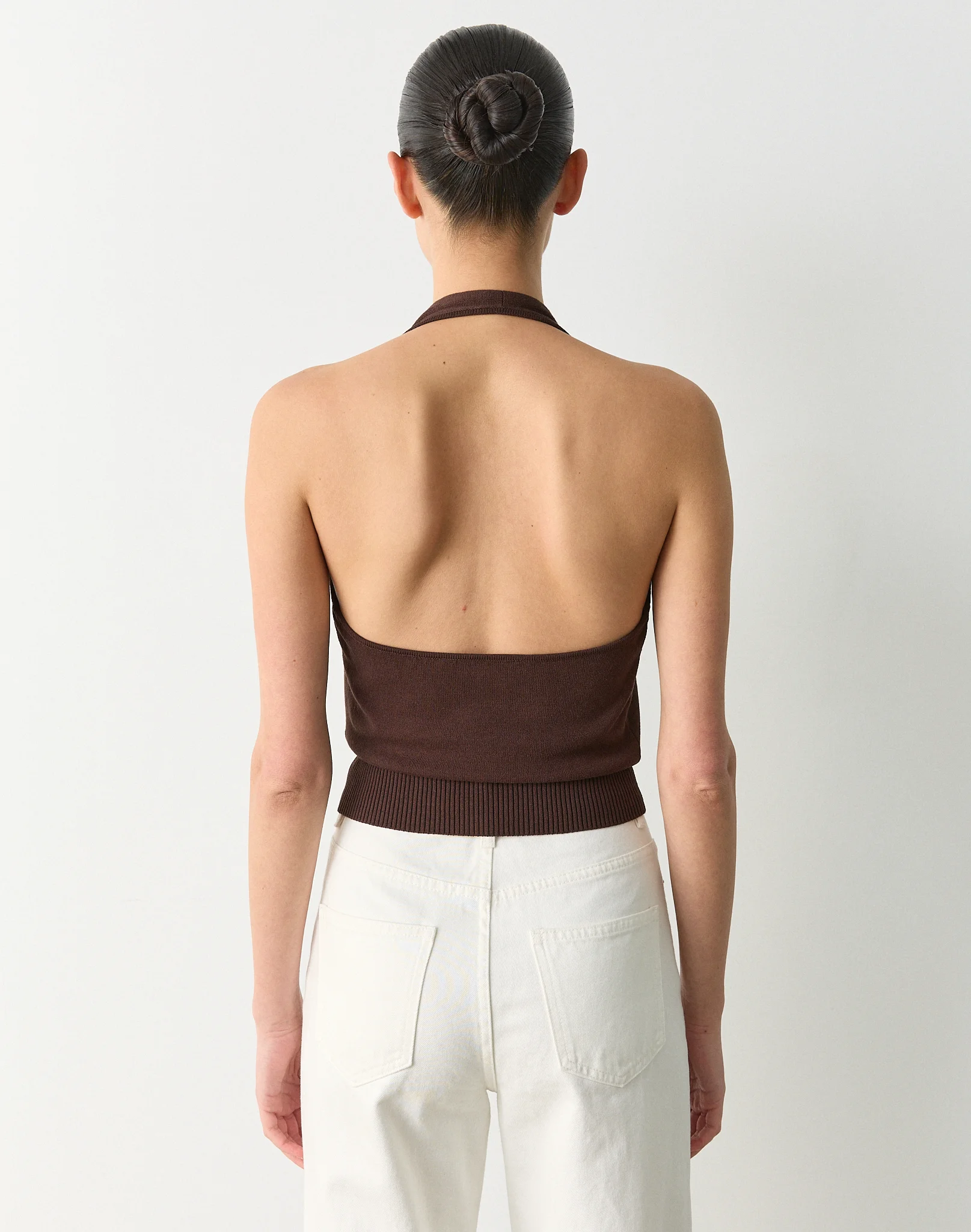 Knit Drape Halter Top Fudge Fantasy