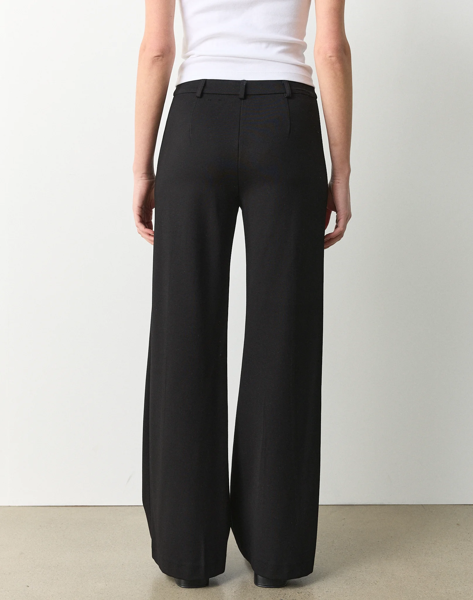 Mid Rise Tailored Ponte Pant Black 4 Mid Rise Tailored Ponte Pant Black
