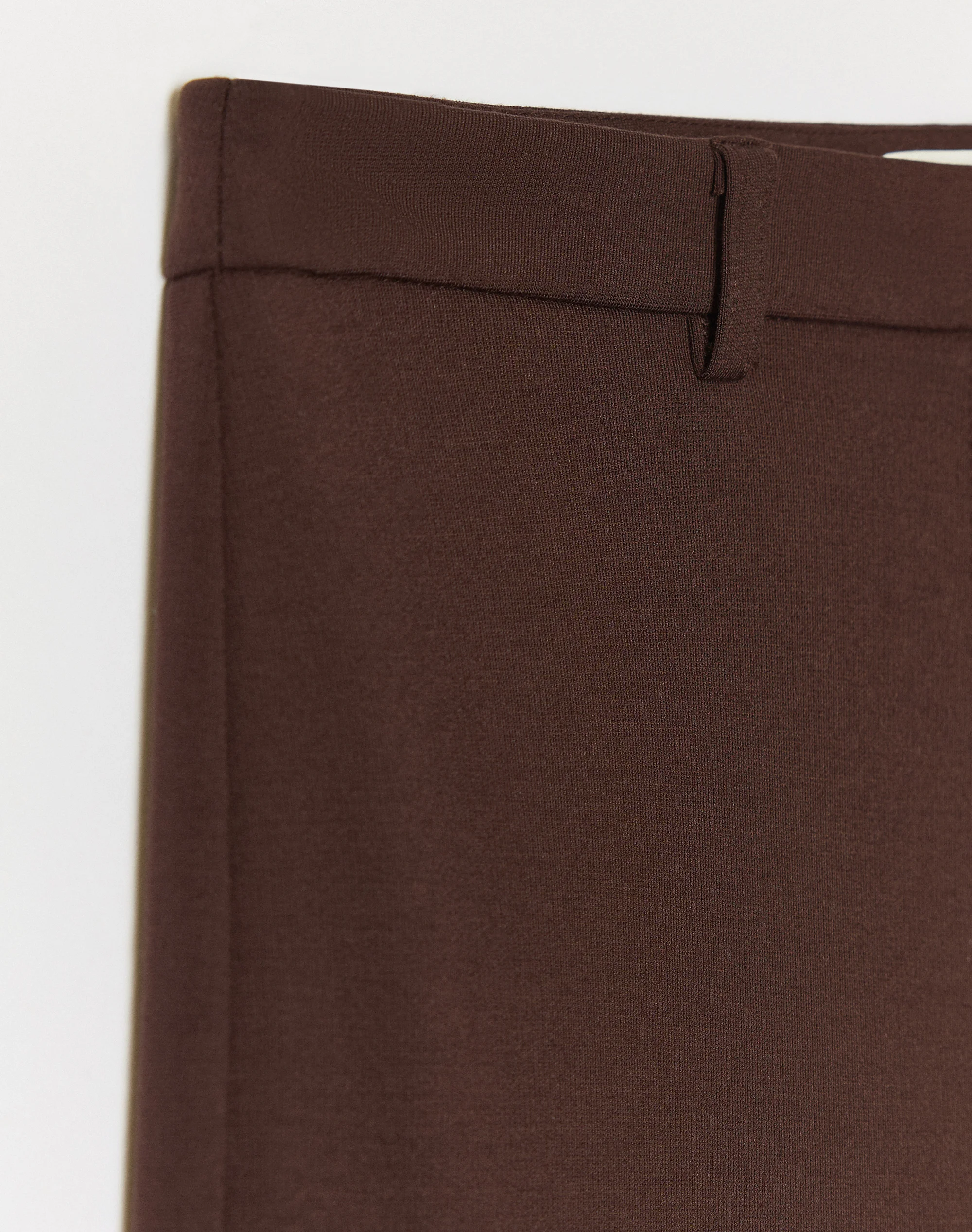 Mid Rise Tailored Ponte Pant Fudge Fantasy