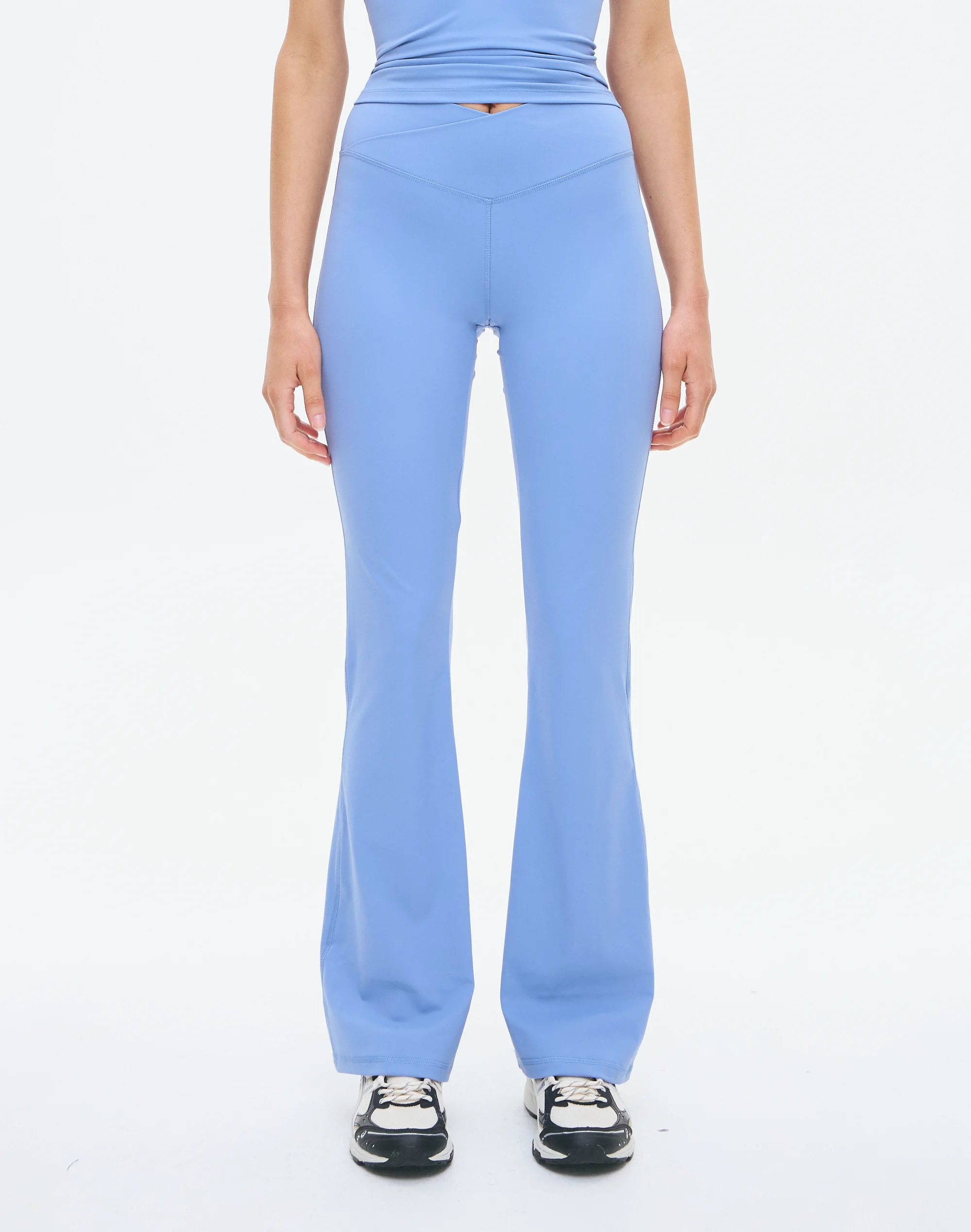 Active V Front Flare Legging Blue Nova