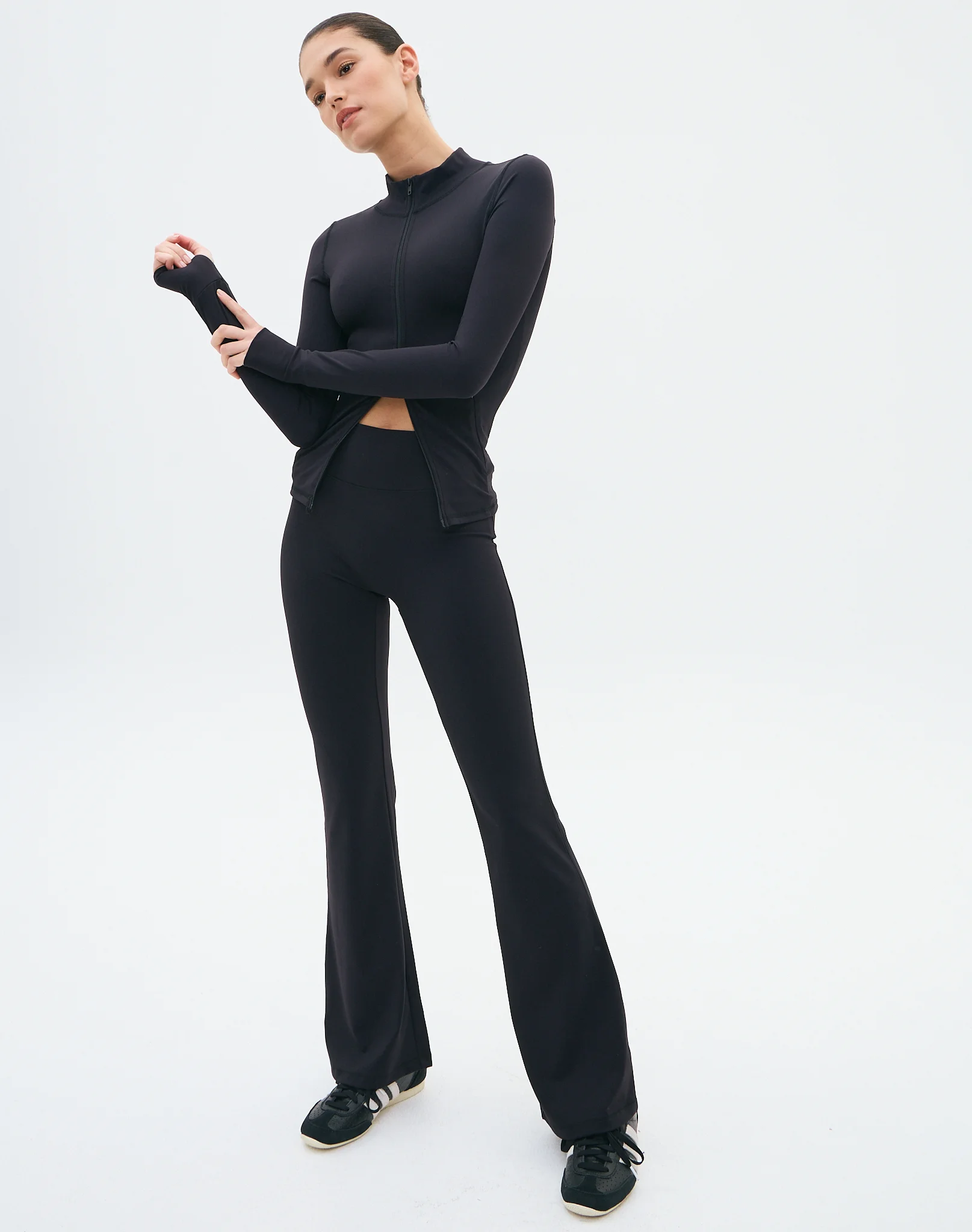 Active Contour Flare Leggings Black