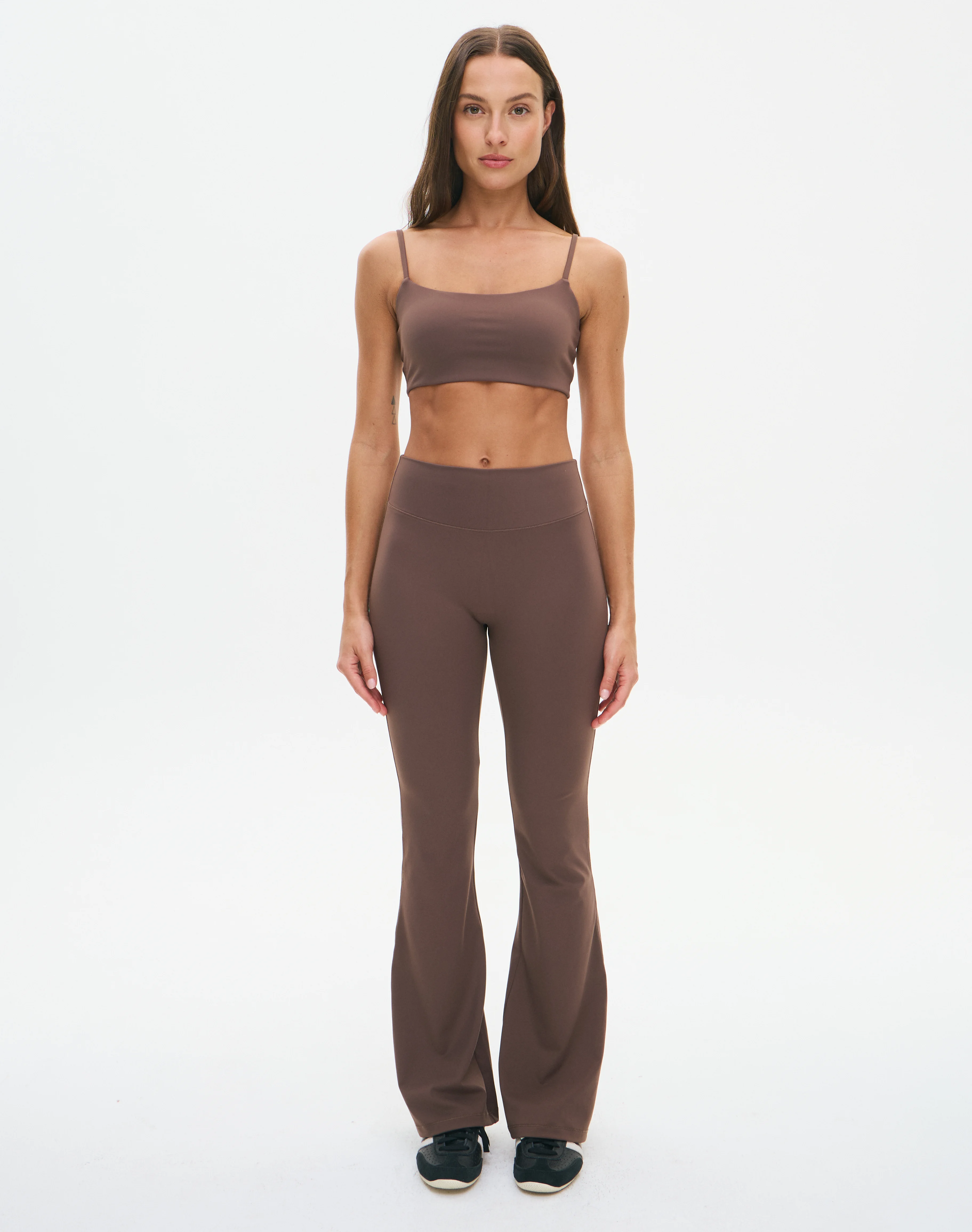 Active Contour Flare Leggings Irish Coffee