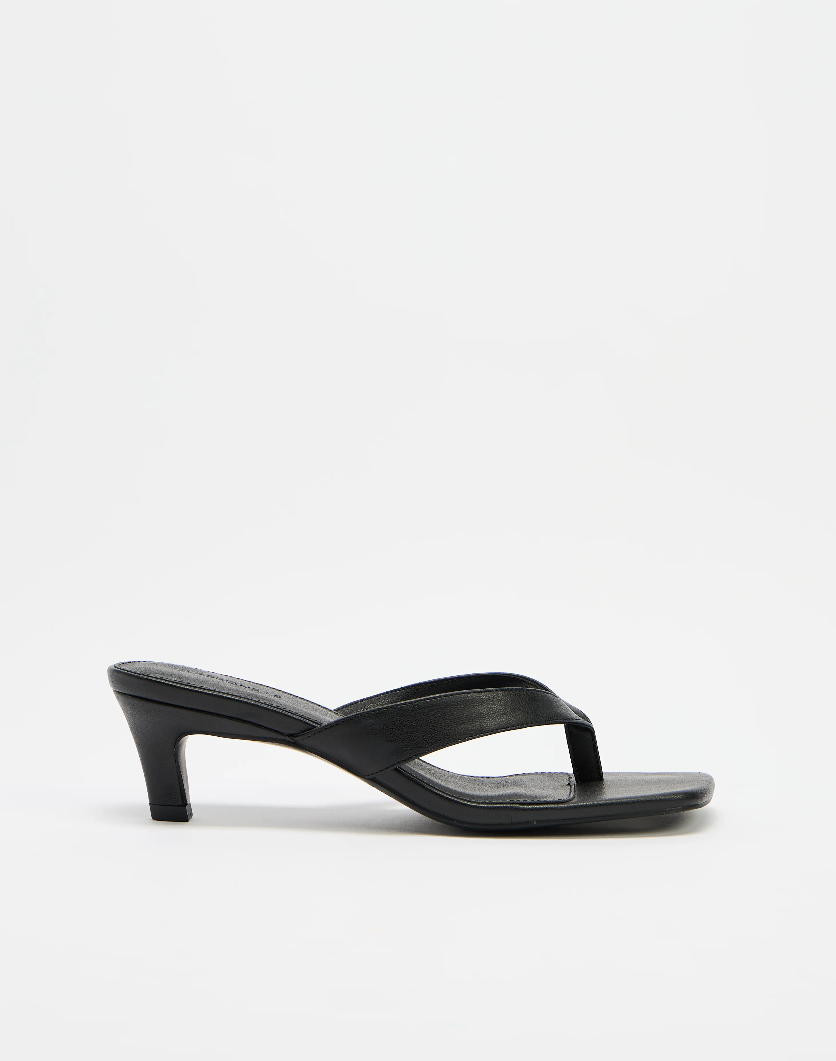 Thong Kitten Heel Black