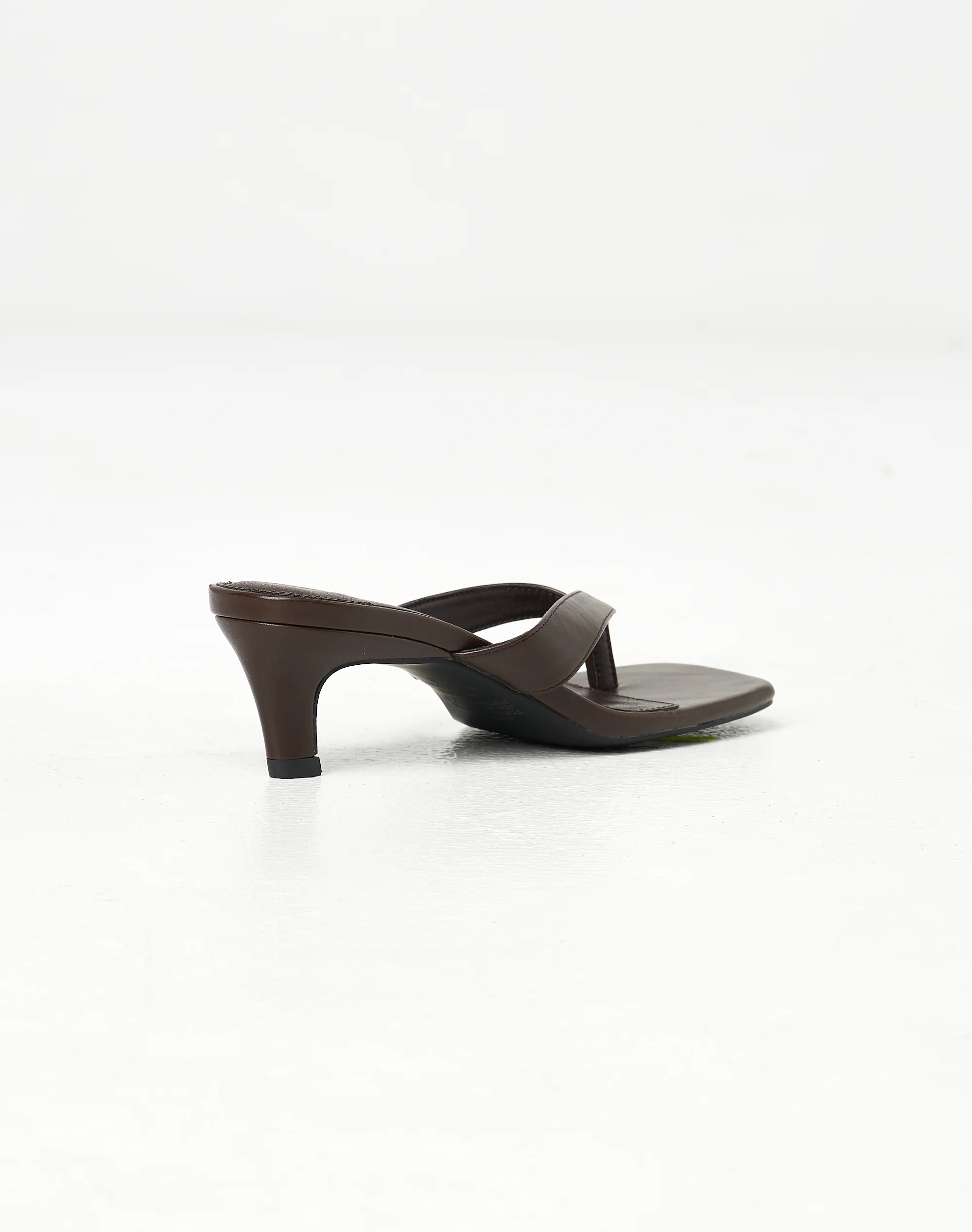 Thong Kitten Heel Choc Brown