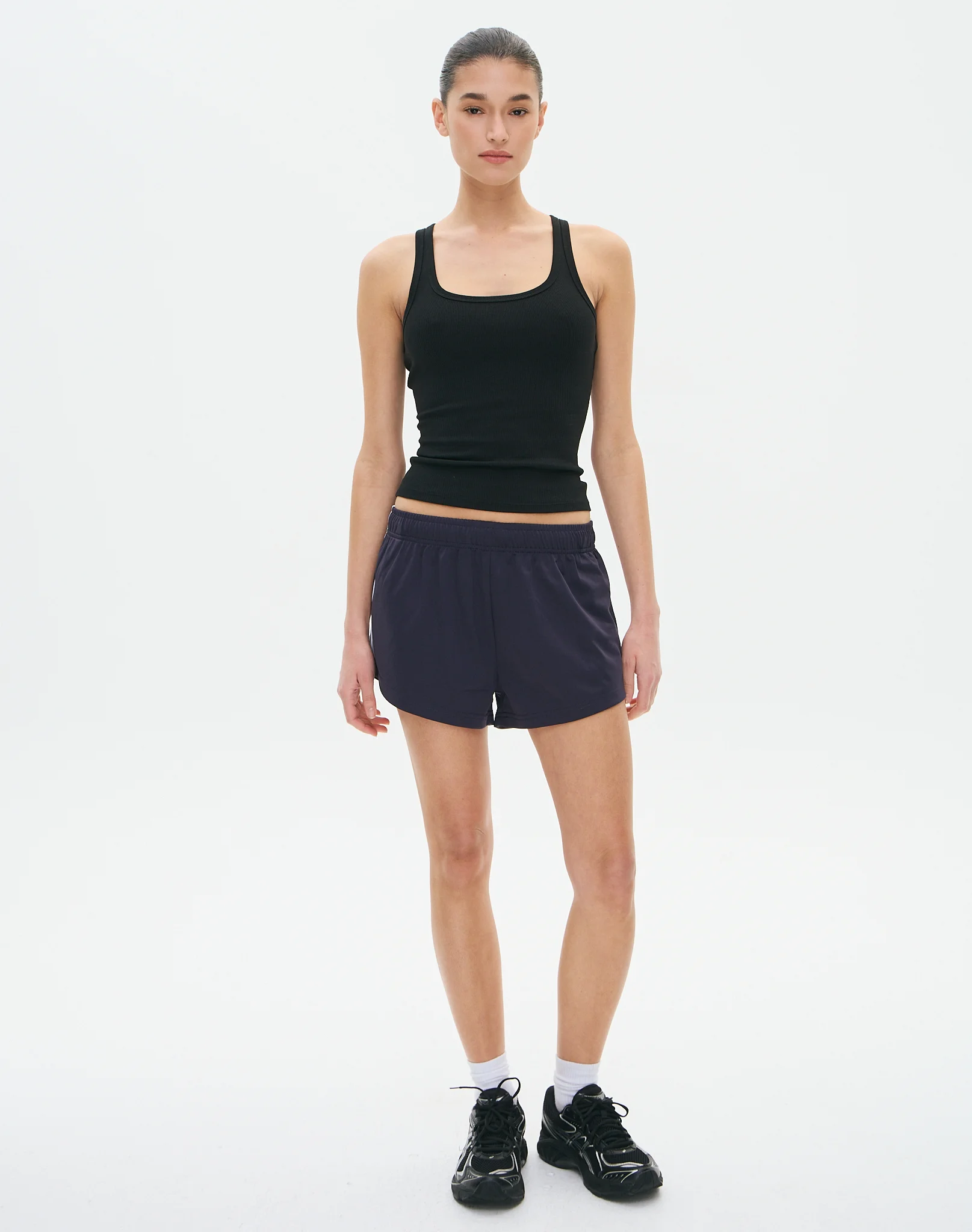 Mini Stripe Short Navy Night X White
