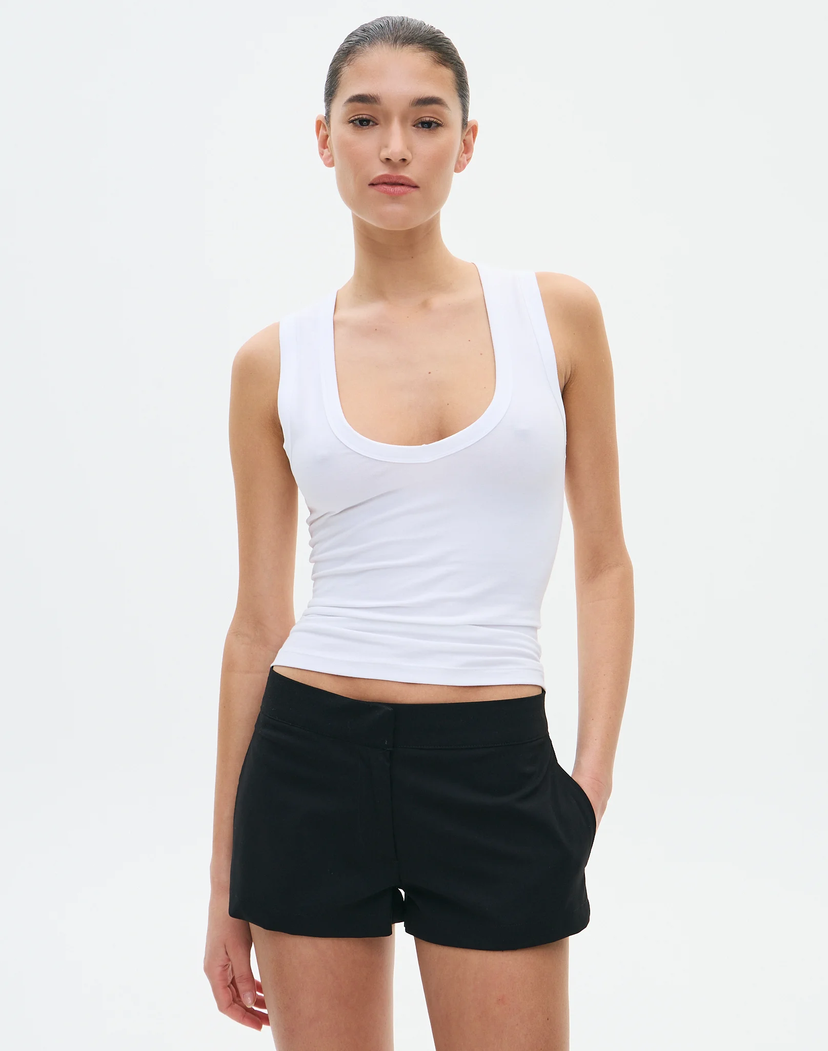 Tailored Mini Short Black
