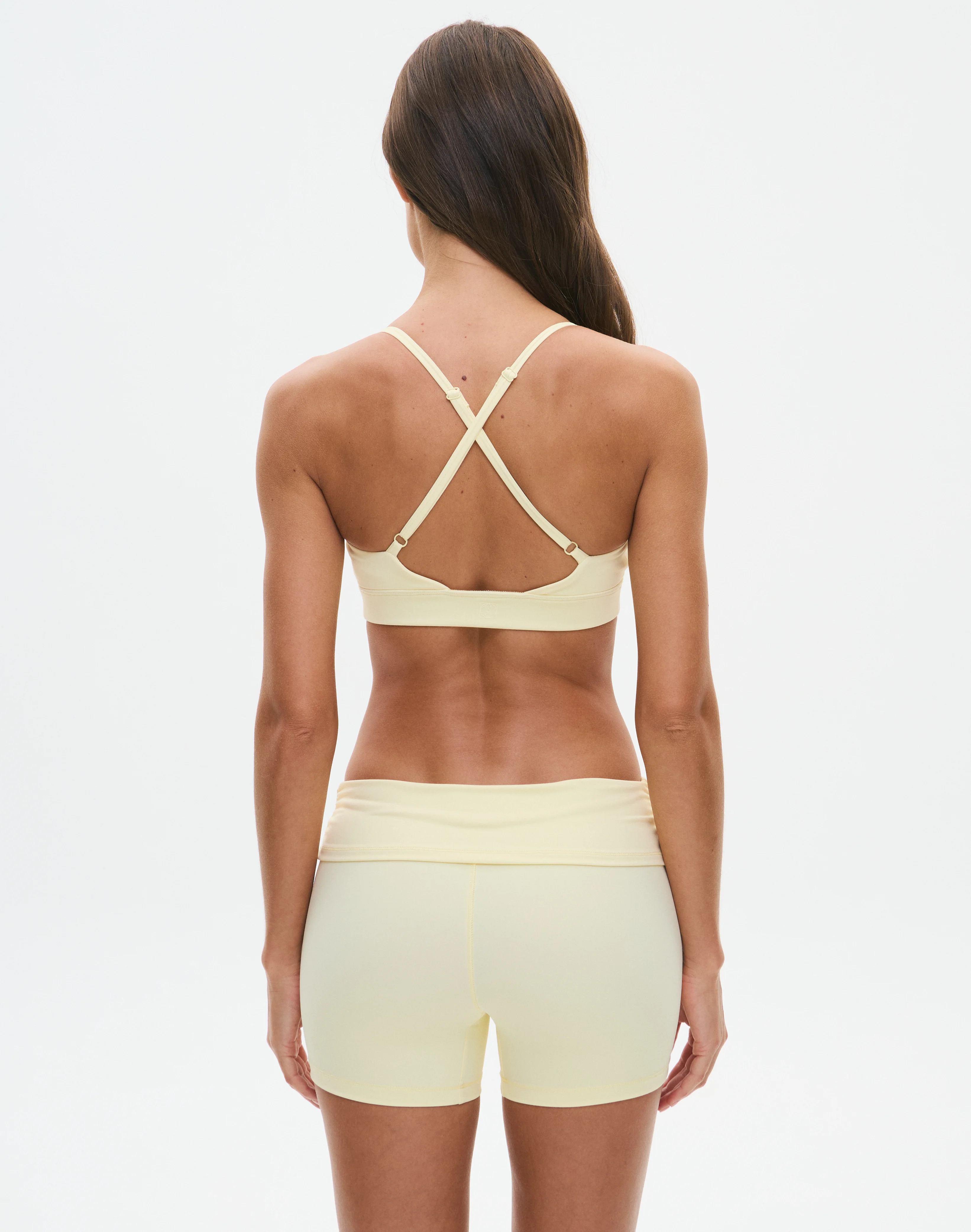 Active Fold Over Bike Short Margerine