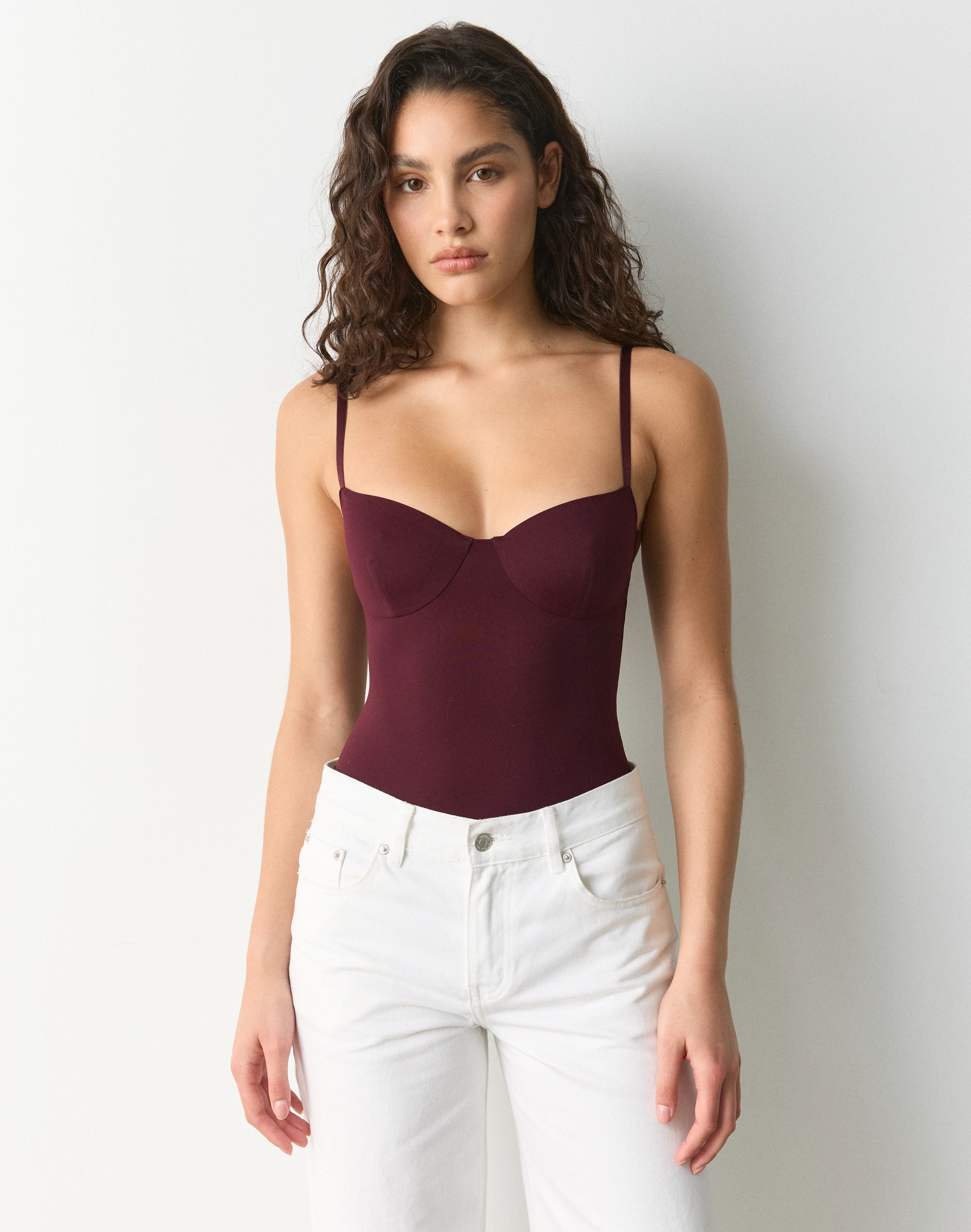 Underwire Bodysuit Wine Not