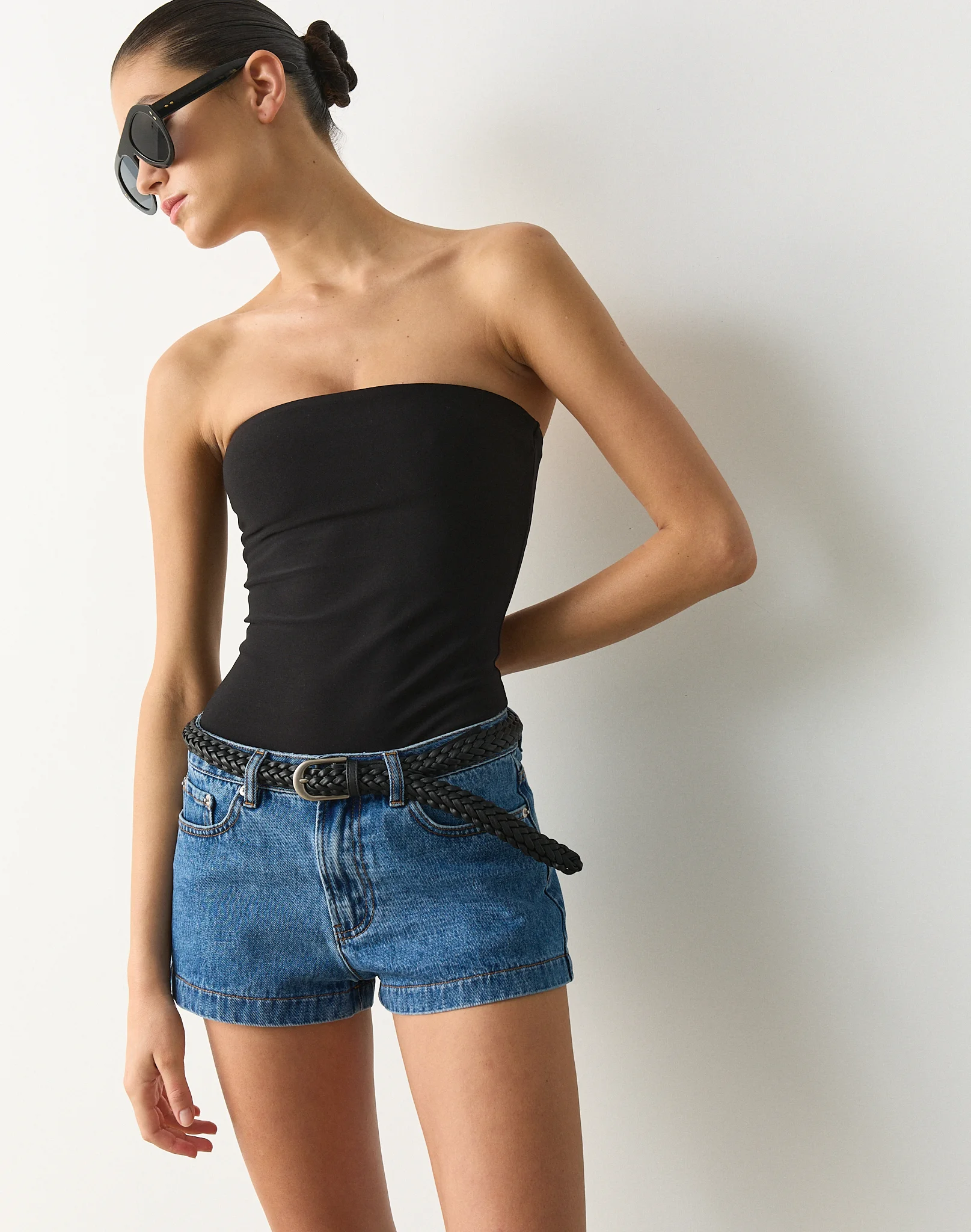 Strapless Bodysuit Black