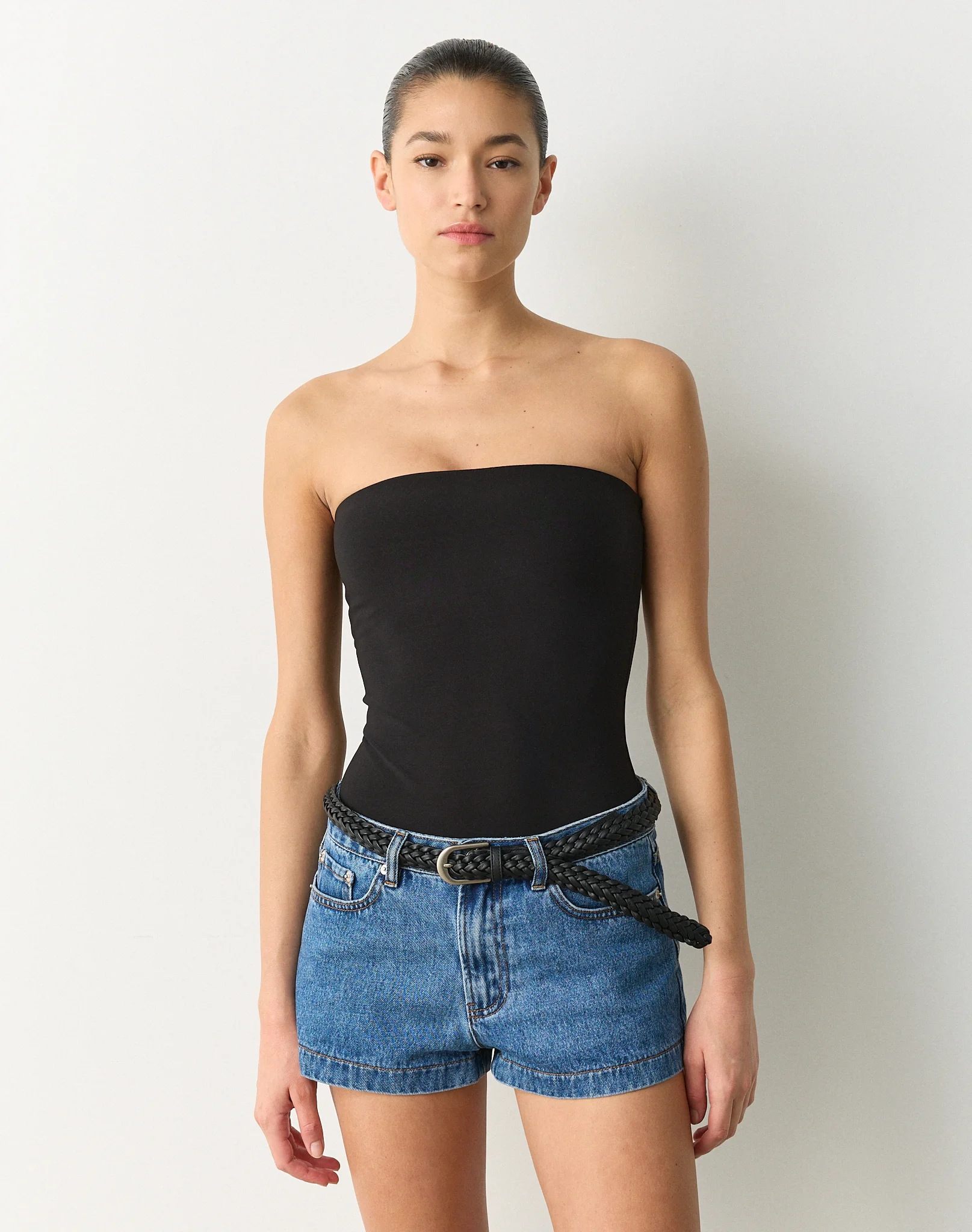Strapless Bodysuit Black