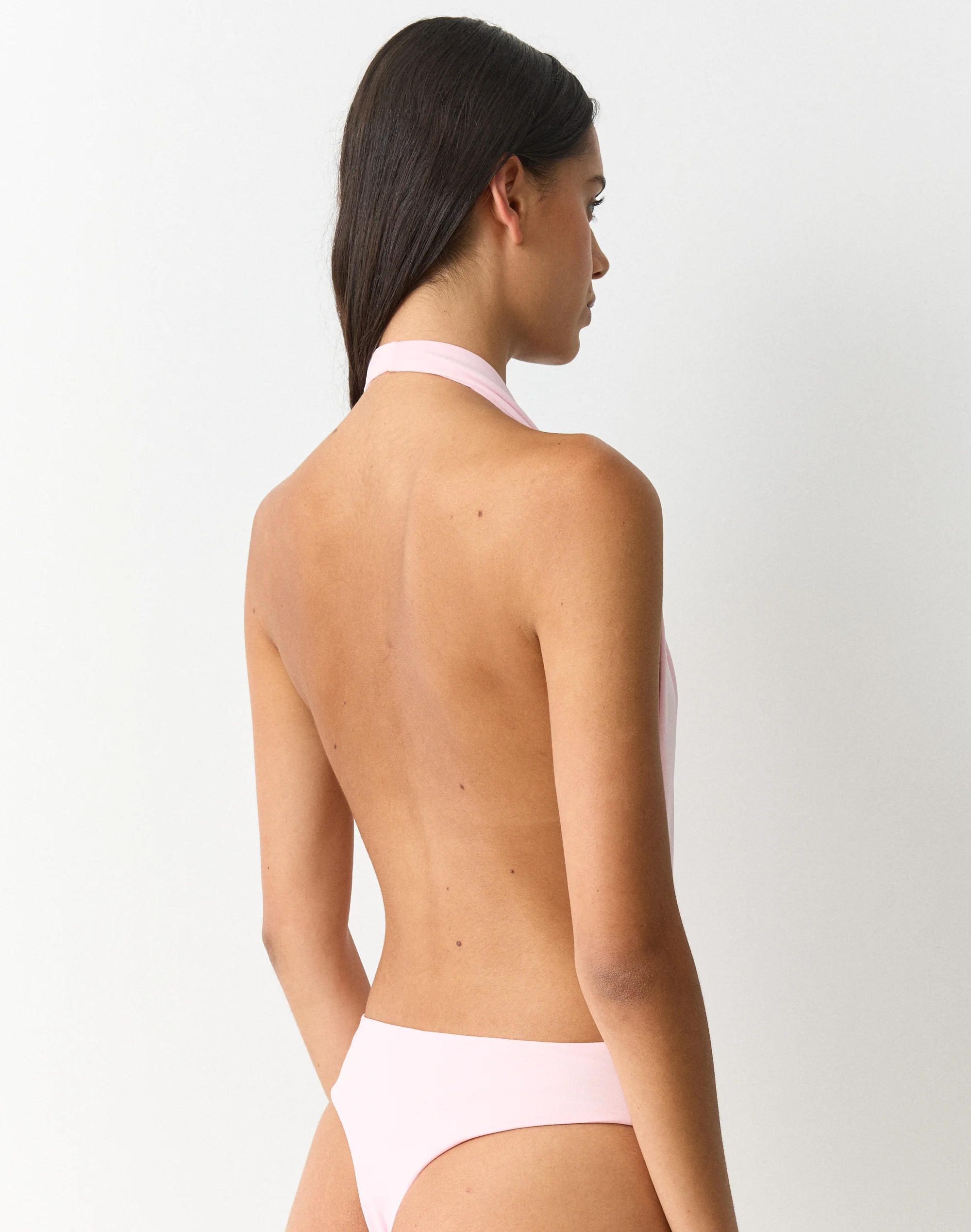 Plunge Cowl Neck Bodysuit Cosmo Kiss